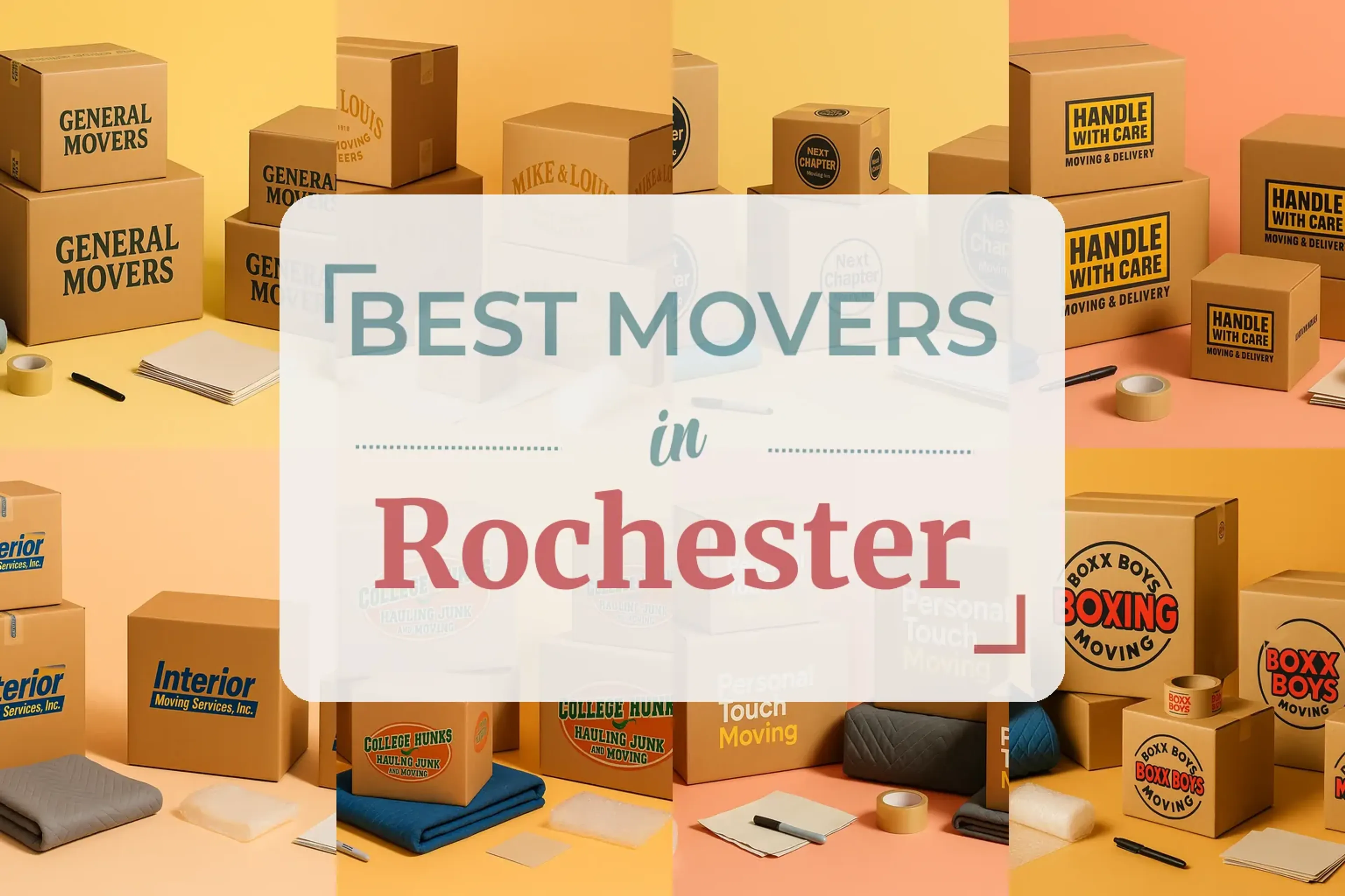 Side-by-side comparison of Rochester moving companies