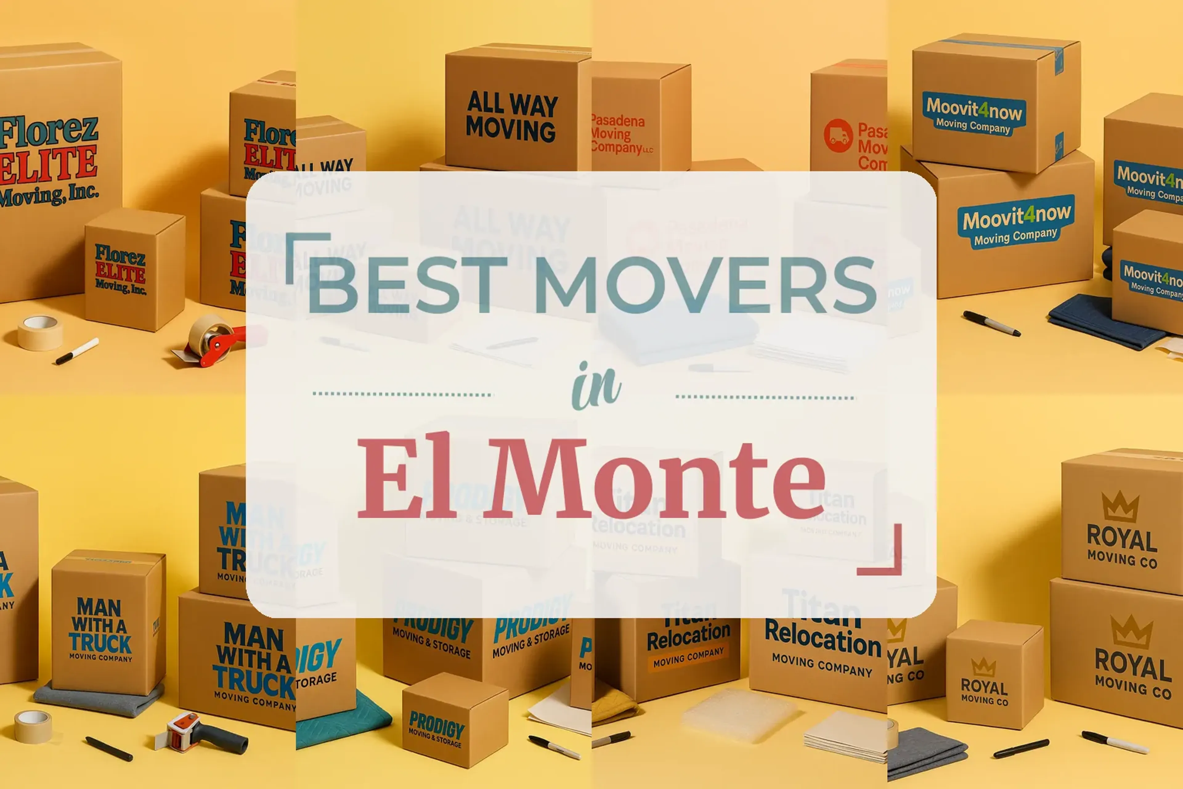 Side-by-side comparison of El Monte moving companies