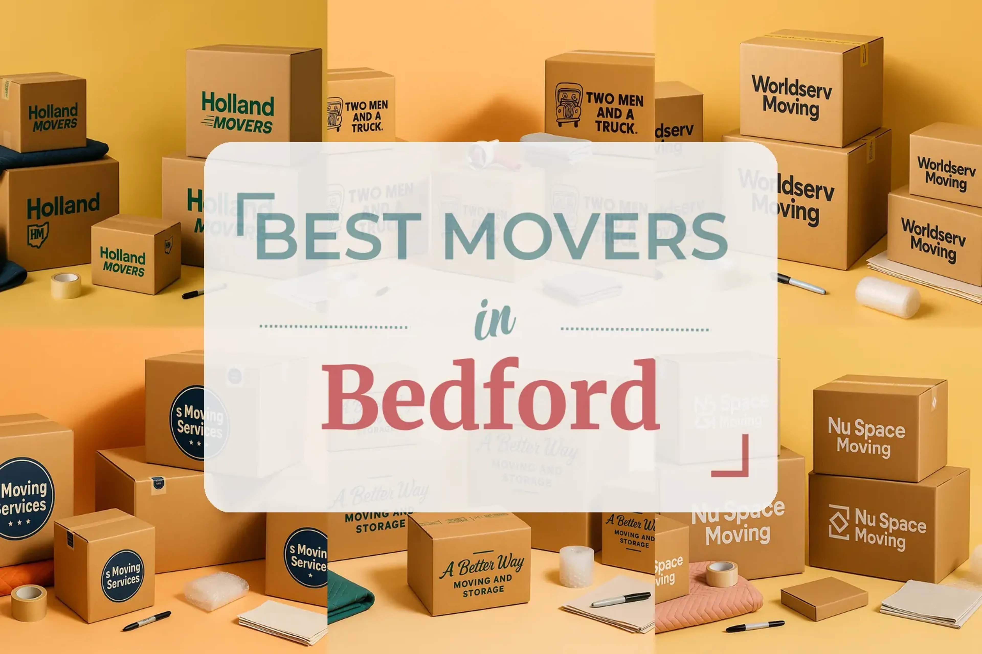 Side-by-side comparison of Bedford moving companies