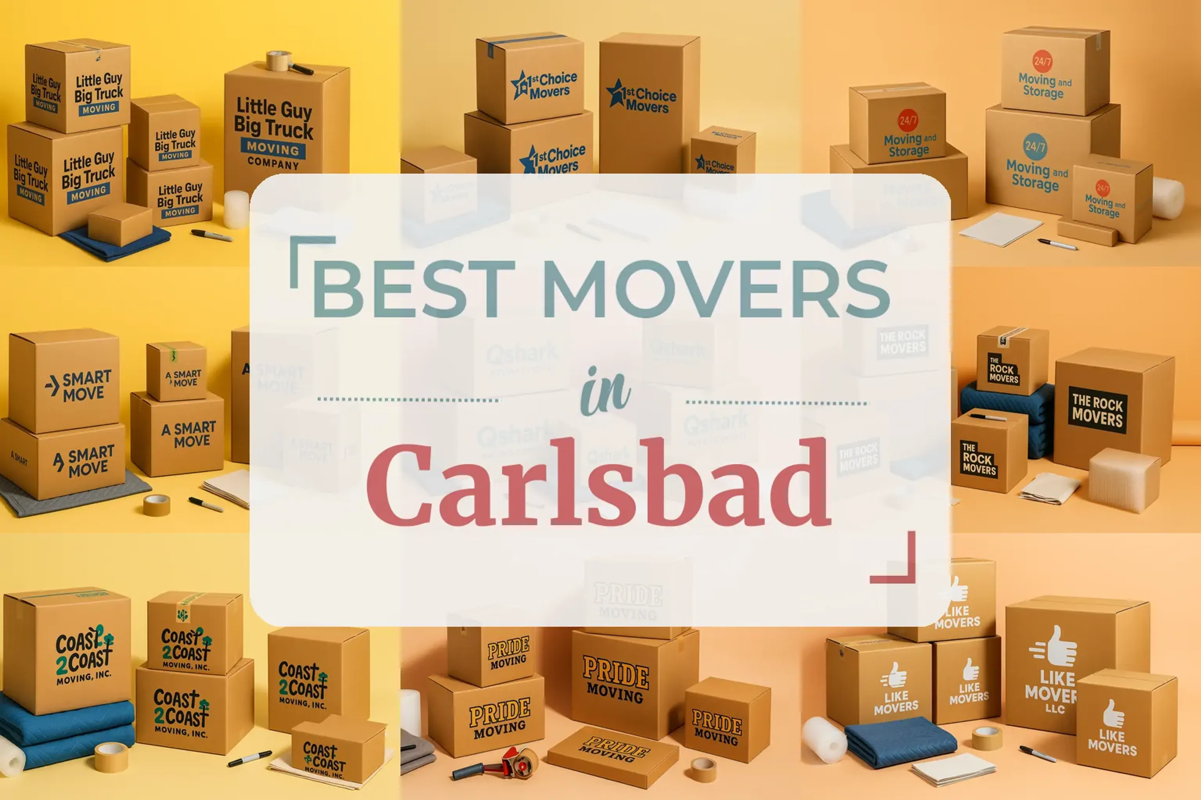 Side-by-side comparison of Carlsbad moving companies