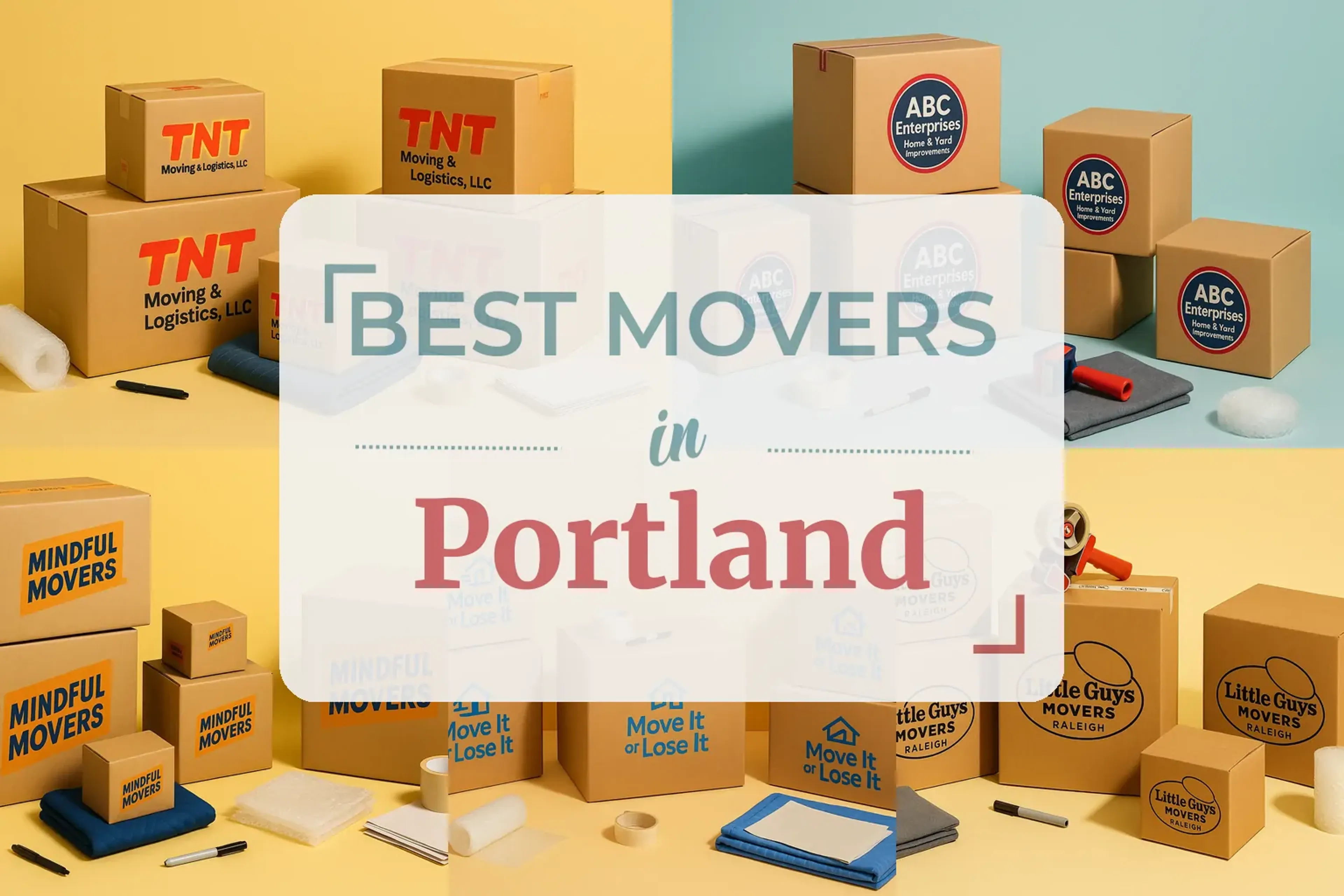 Side-by-side comparison of Portland moving companies