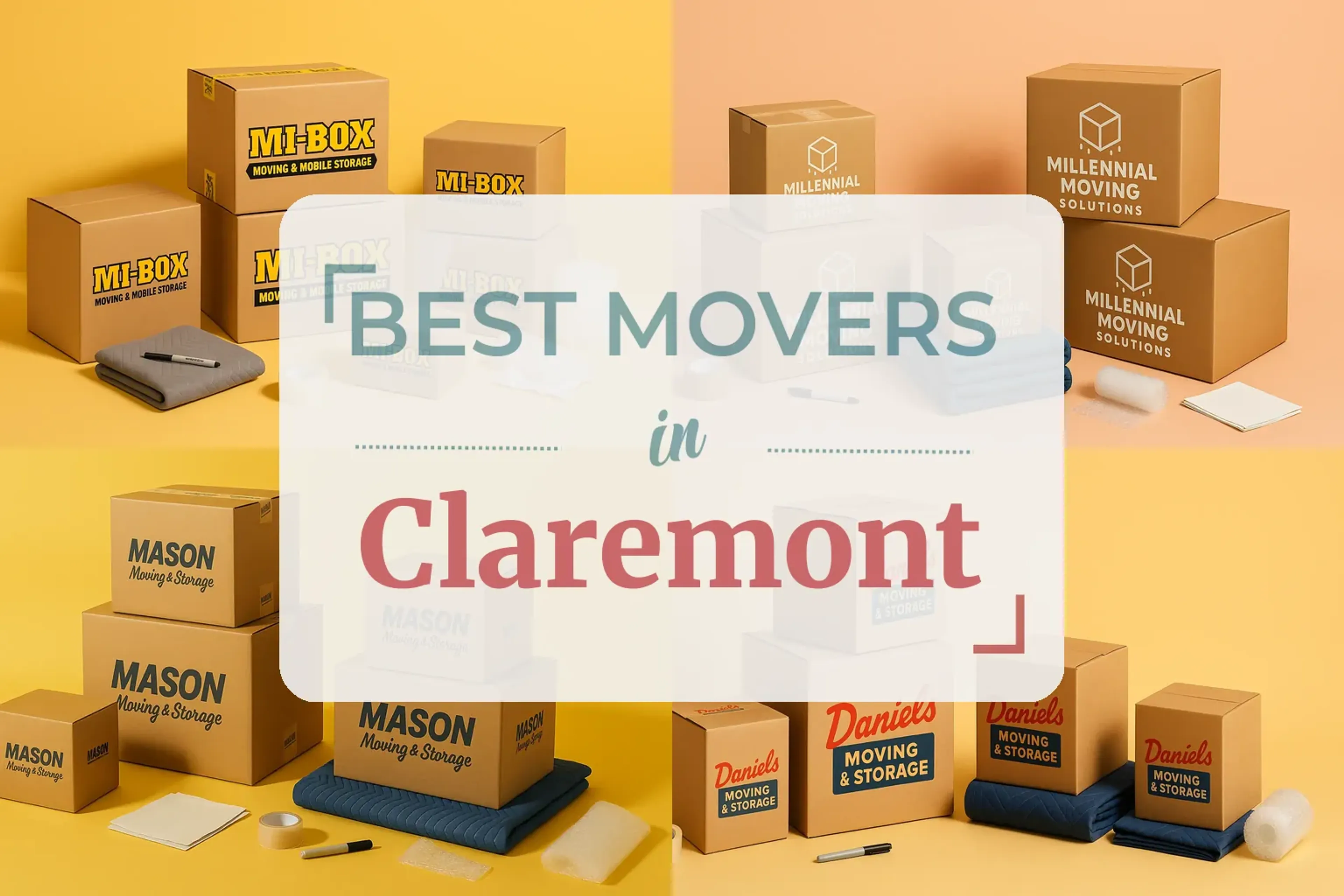 Side-by-side comparison of Claremont moving companies