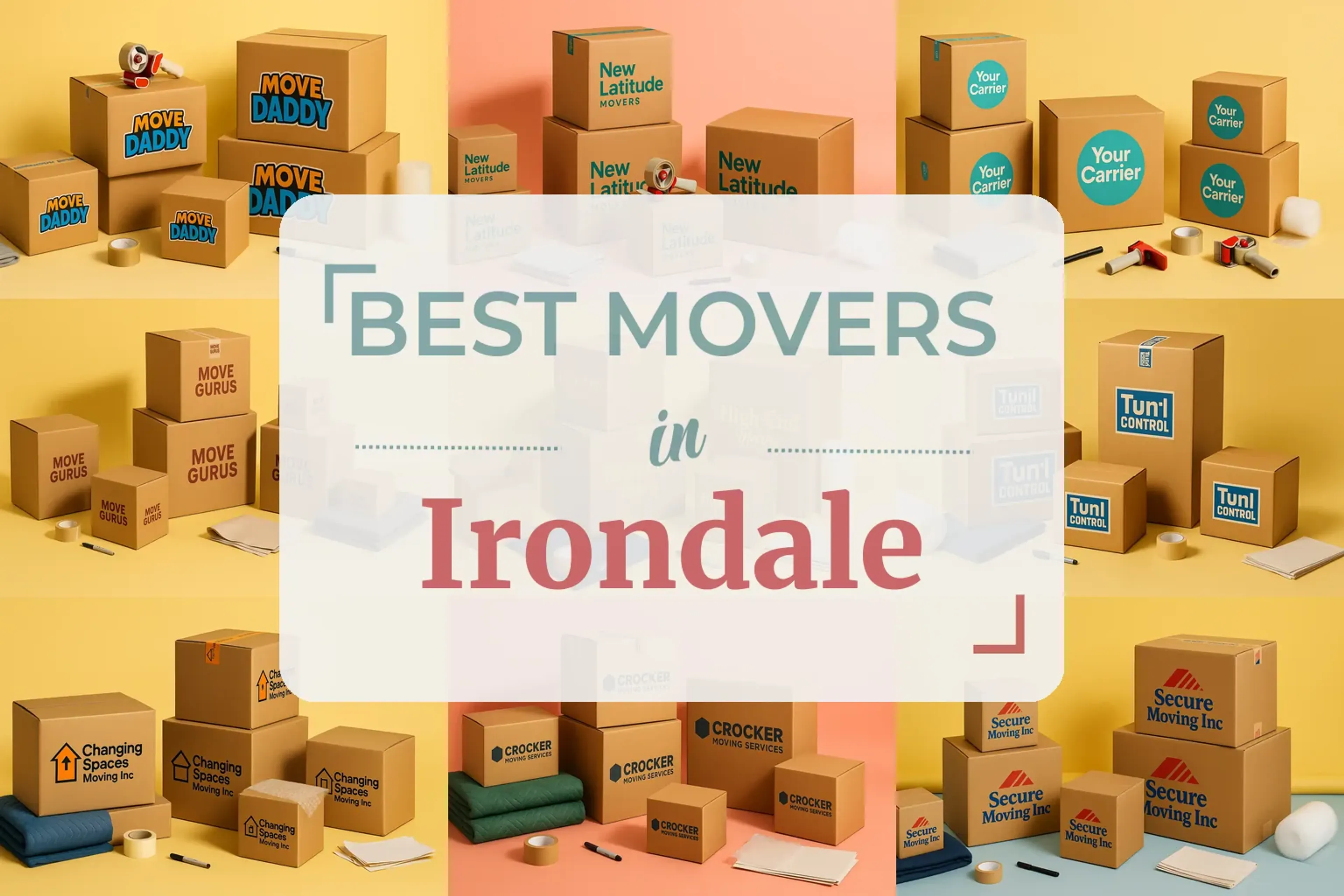 Side-by-side comparison of Irondale moving companies