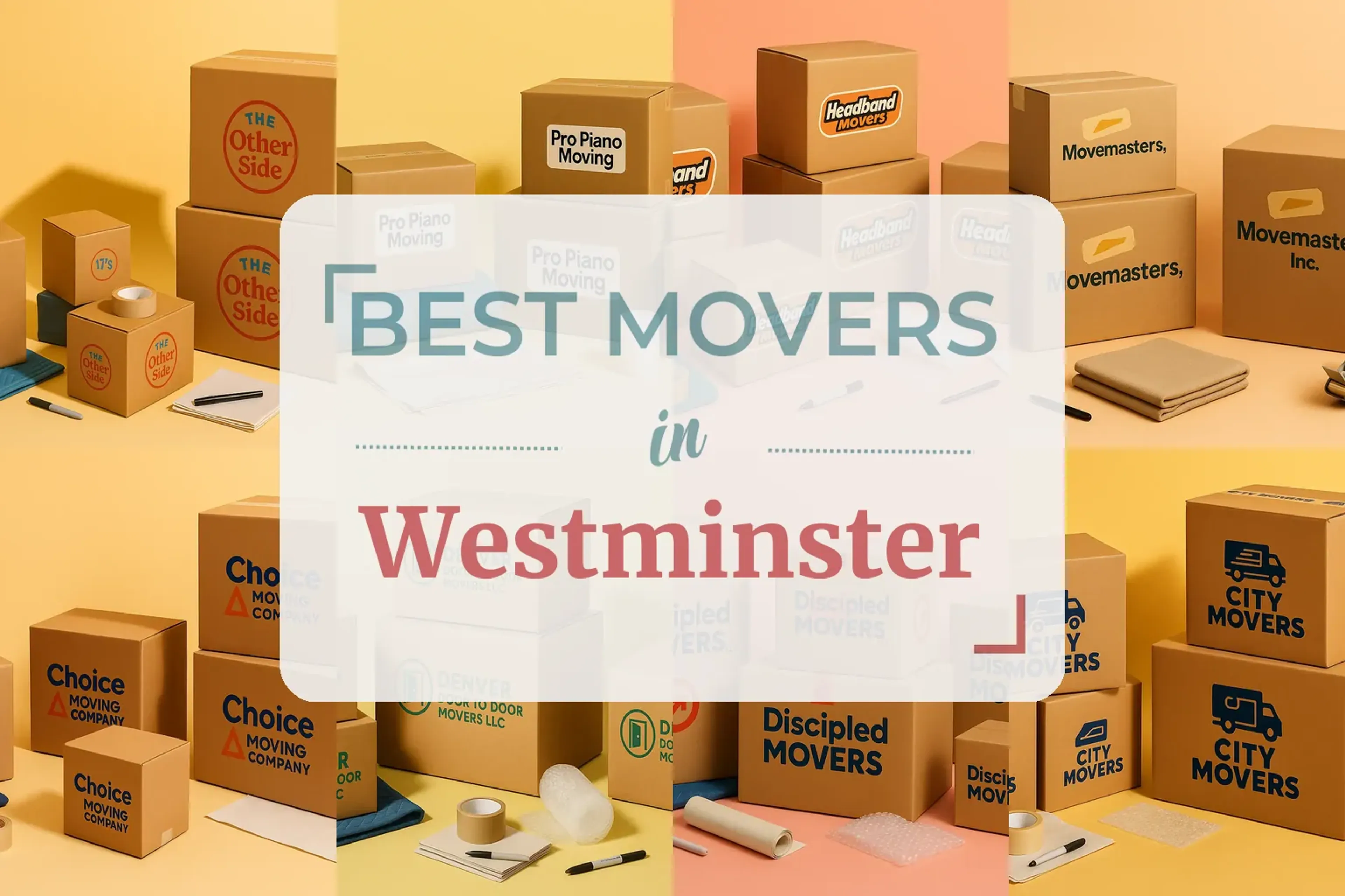 Side-by-side comparison of Westminster moving companies