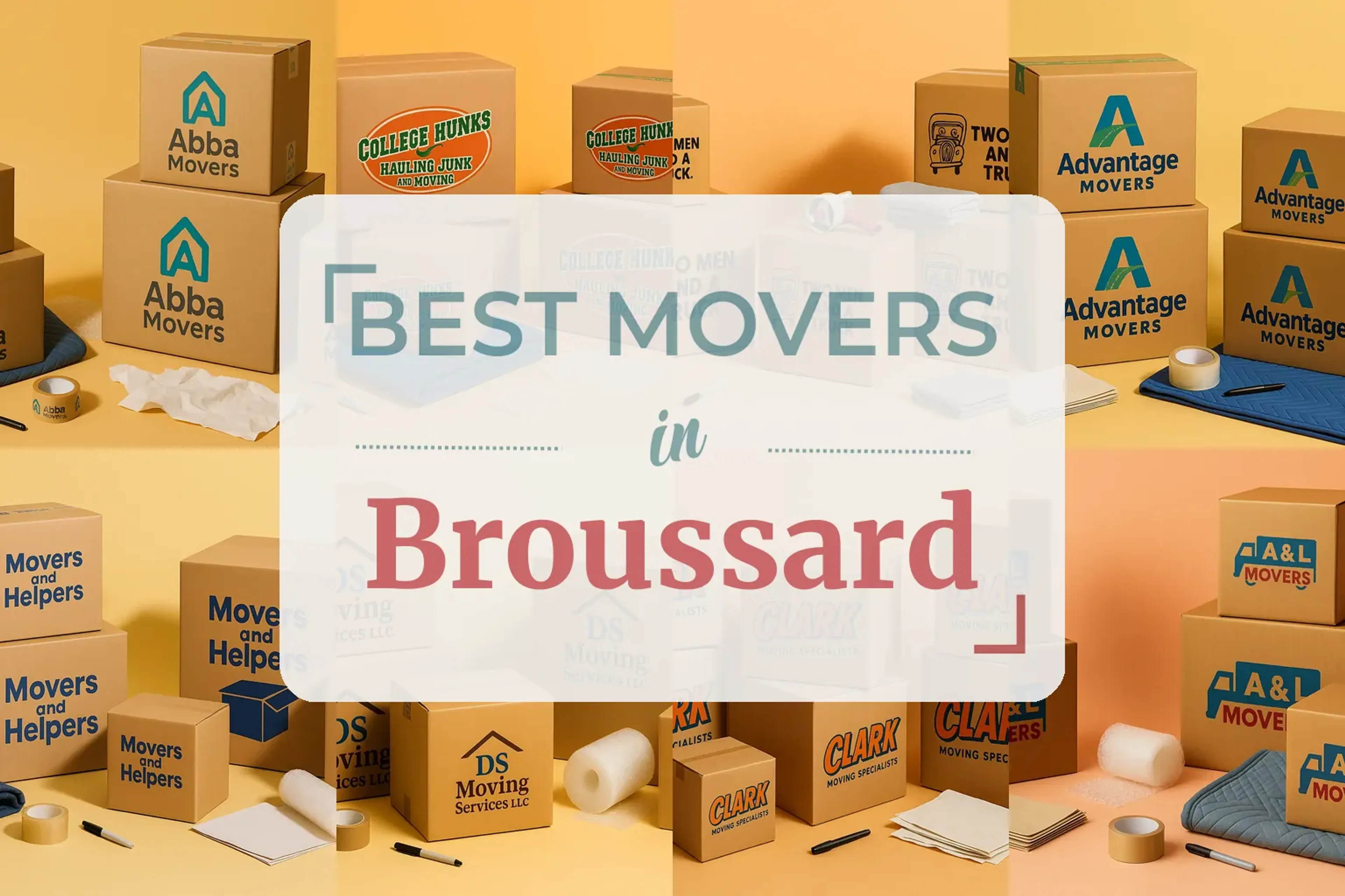 Side-by-side comparison of Broussard moving companies