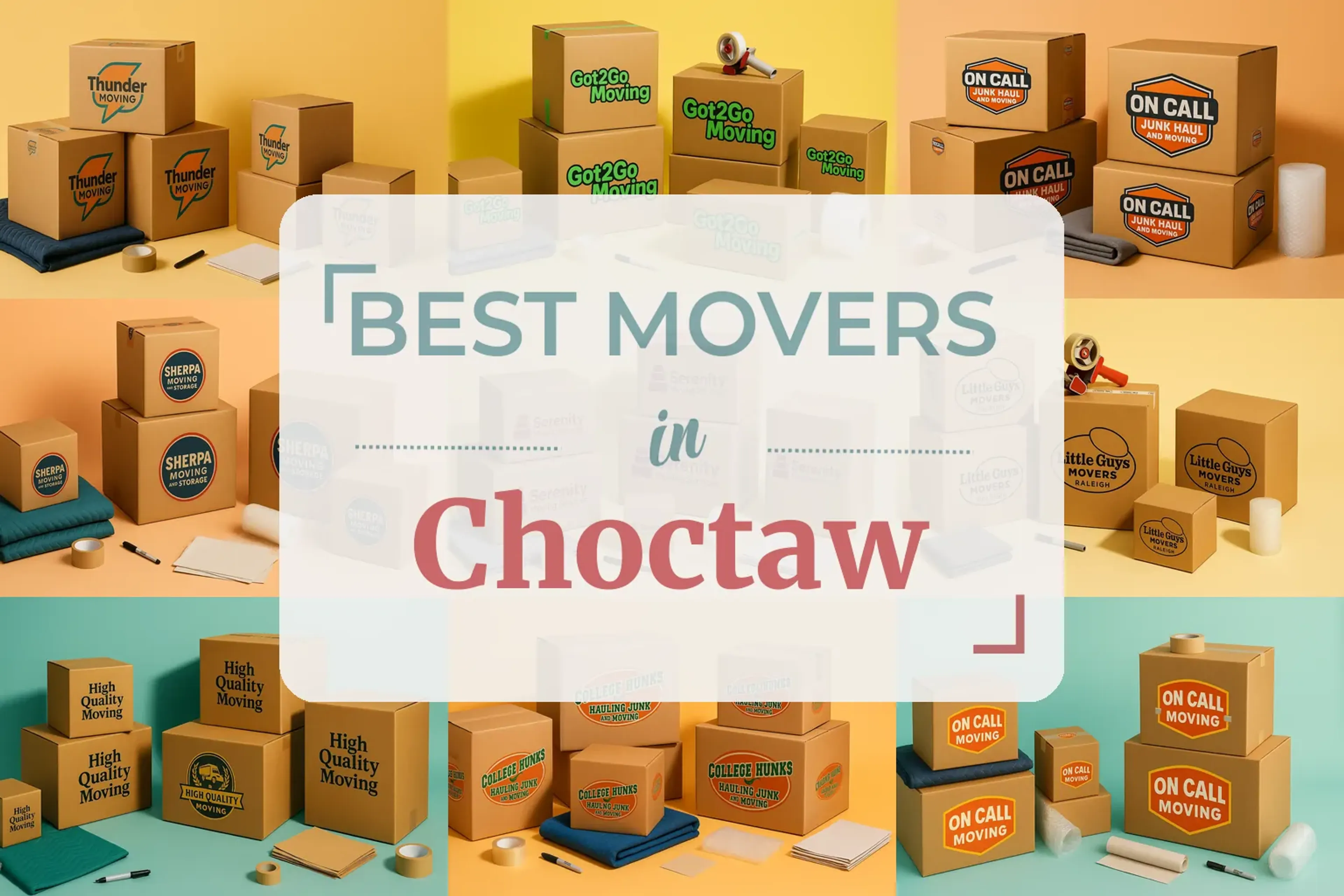 Side-by-side comparison of Choctaw moving companies