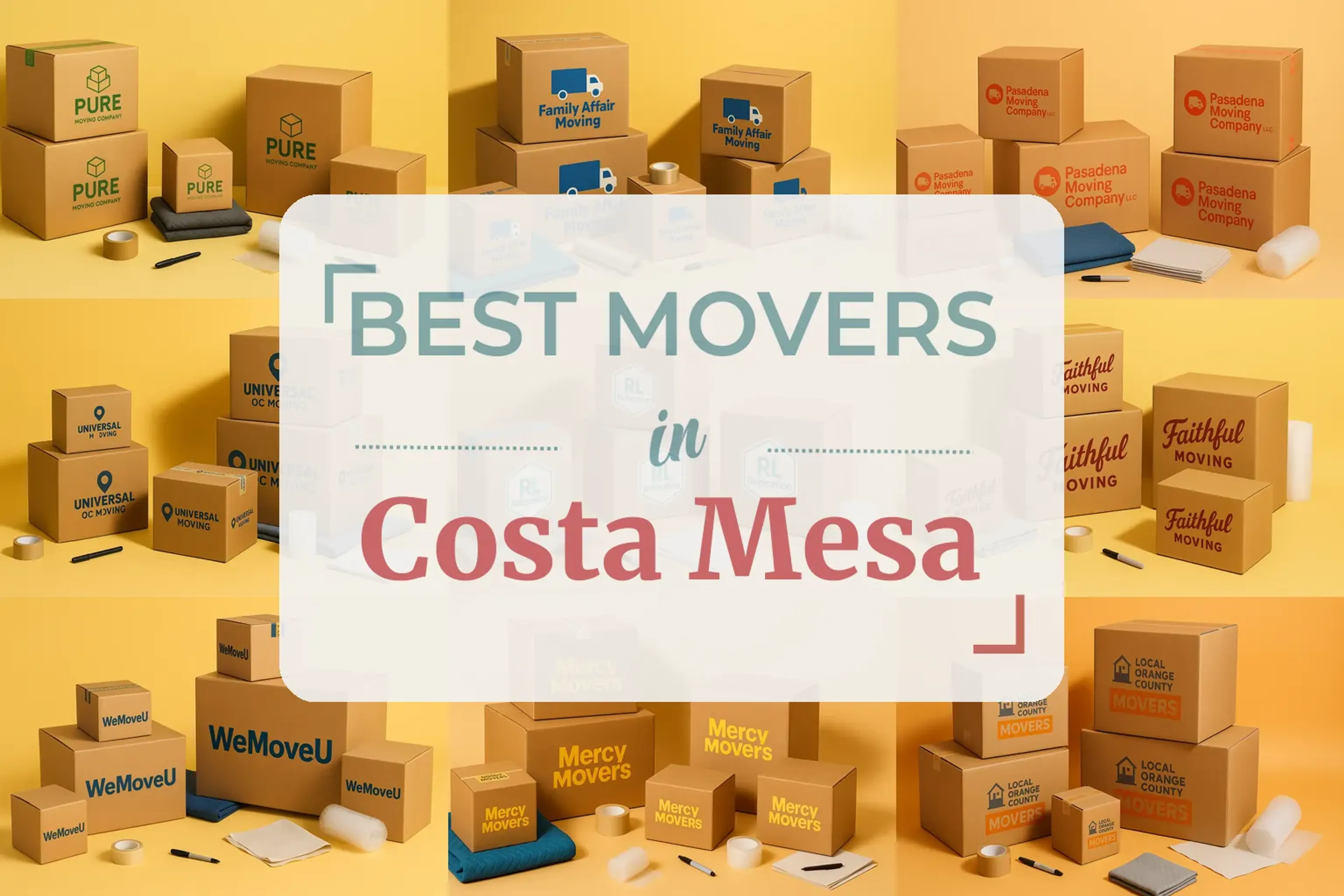 Side-by-side comparison of Costa Mesa moving companies