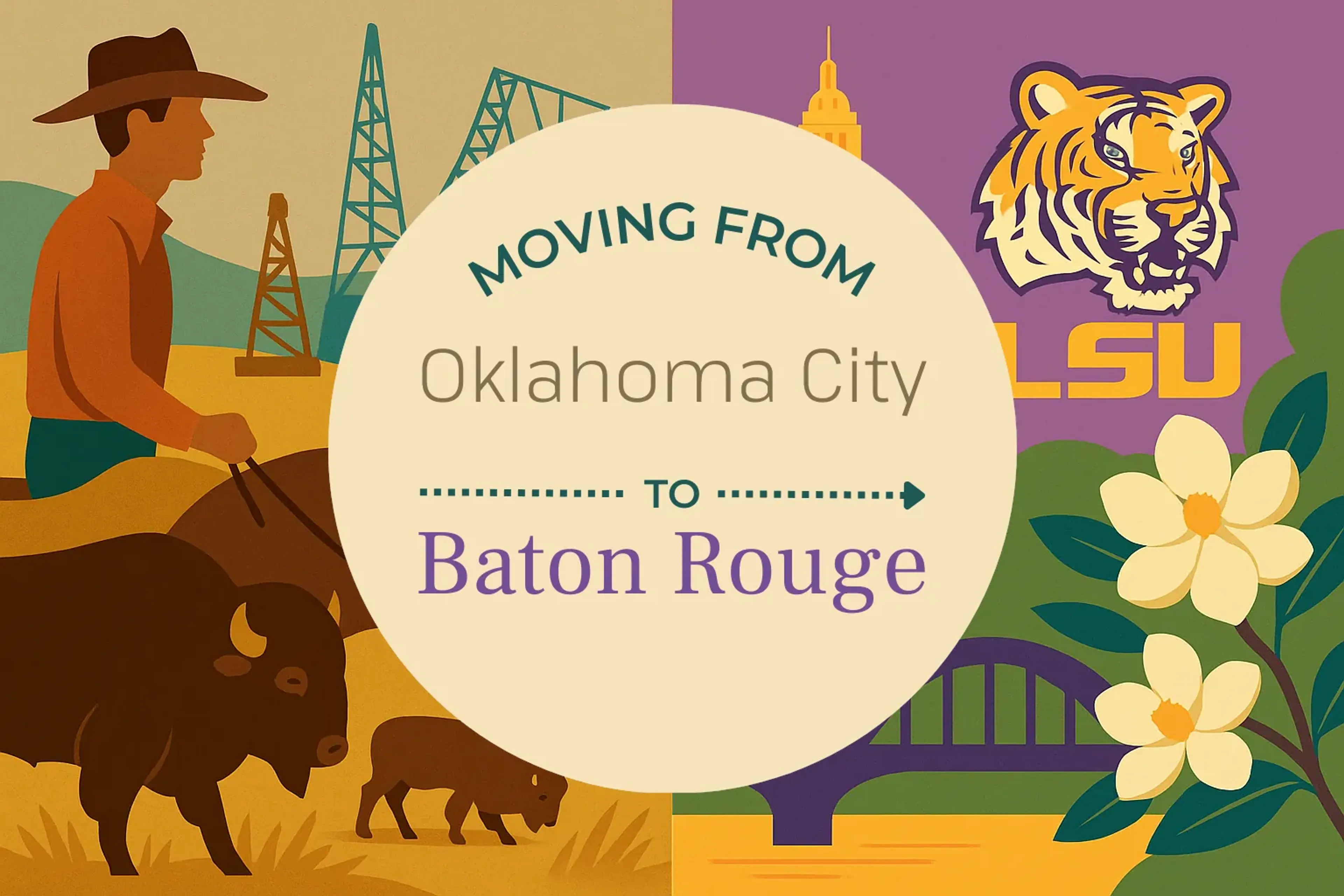 Side-by-side comparison of Oklahoma City to Baton Rouge moving companies