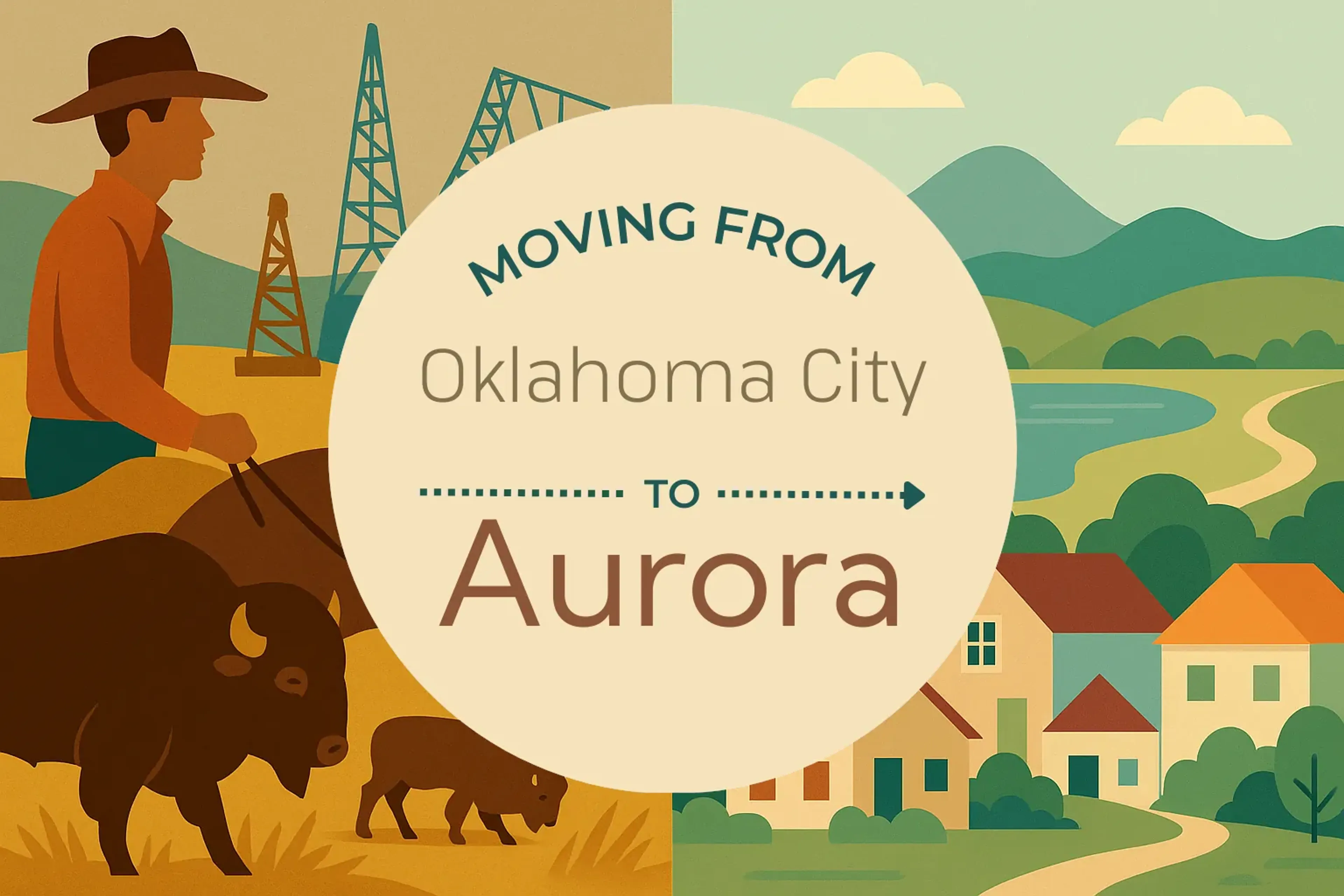 Side-by-side comparison of Oklahoma City to Aurora moving companies