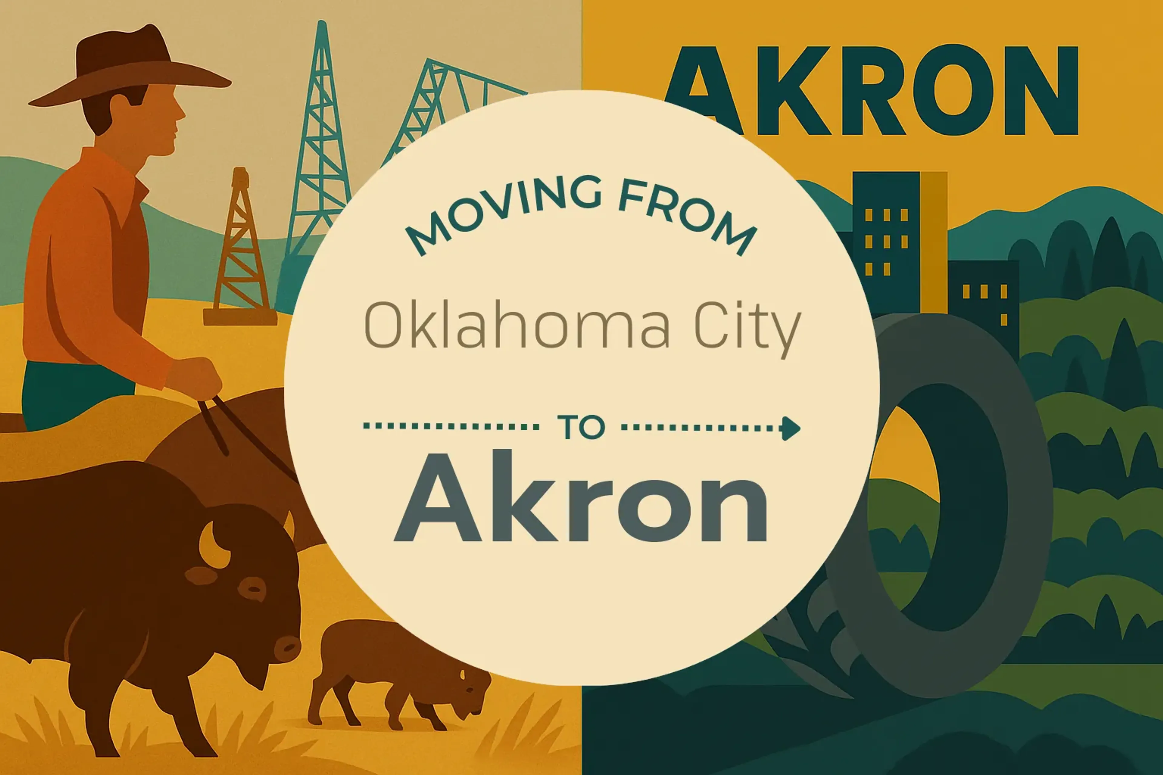 Side-by-side comparison of Oklahoma City to Akron moving companies