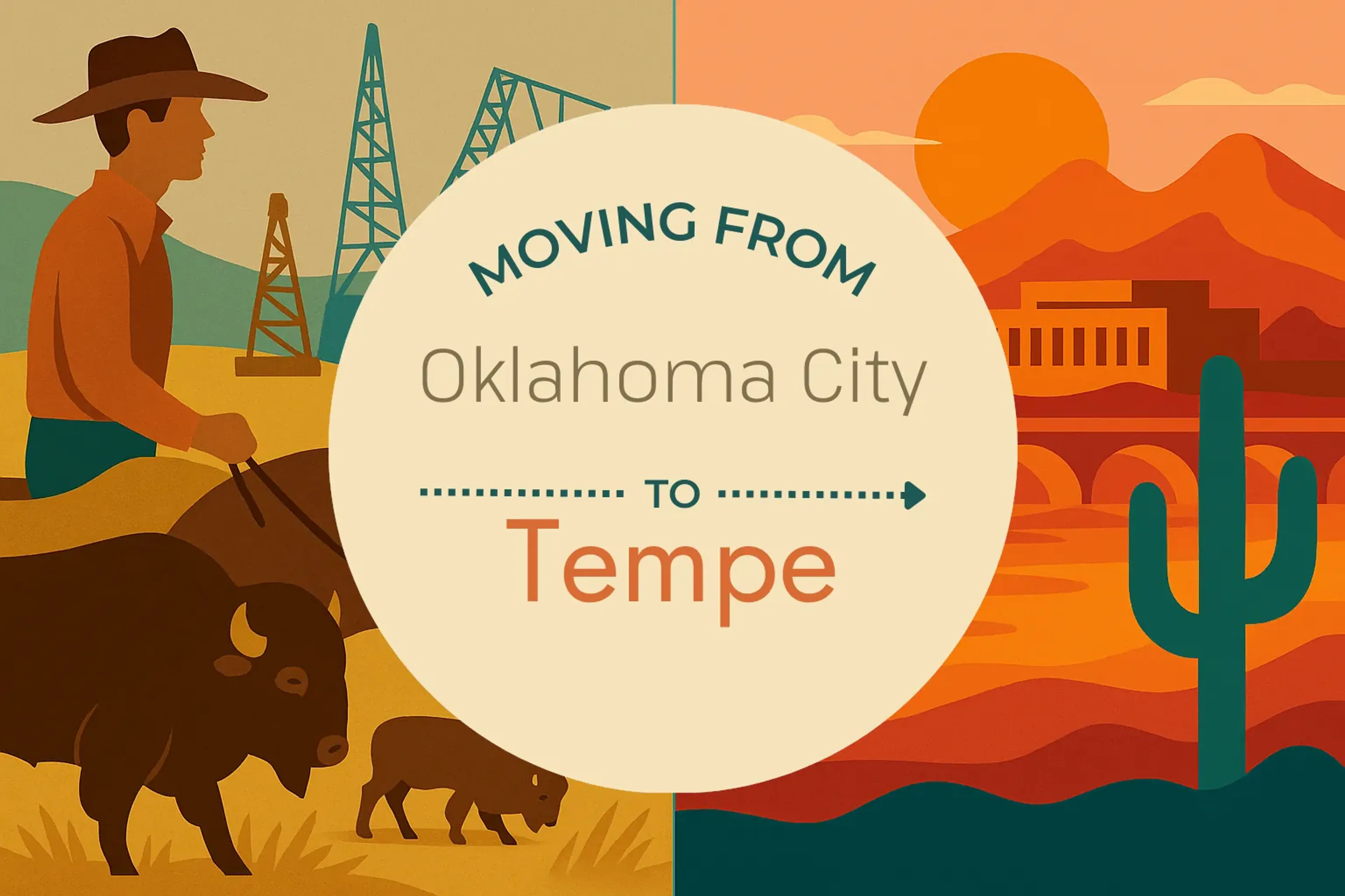 Side-by-side comparison of Oklahoma City to Tempe moving companies