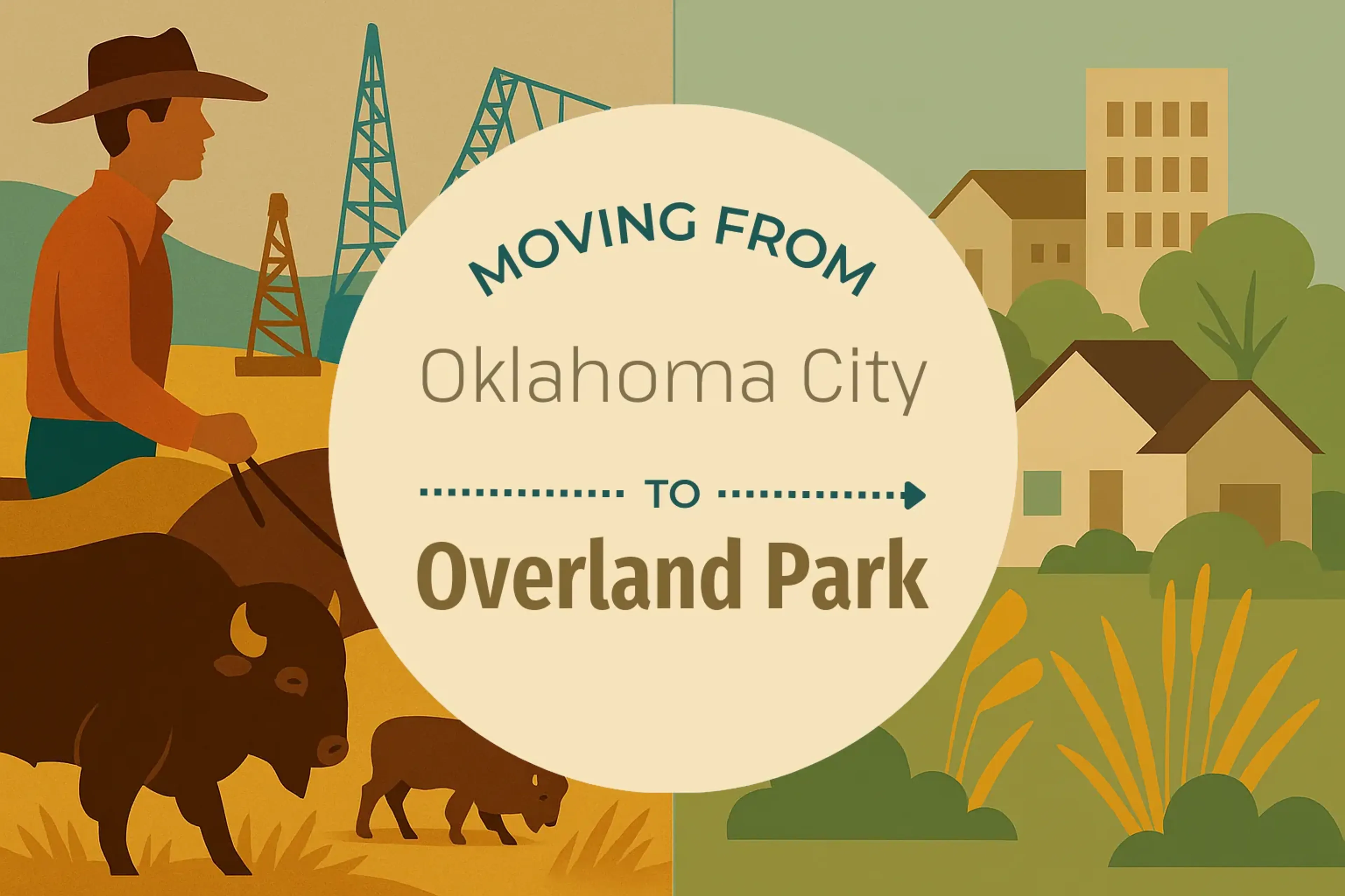 Side-by-side comparison of Oklahoma City to Overland Park moving companies