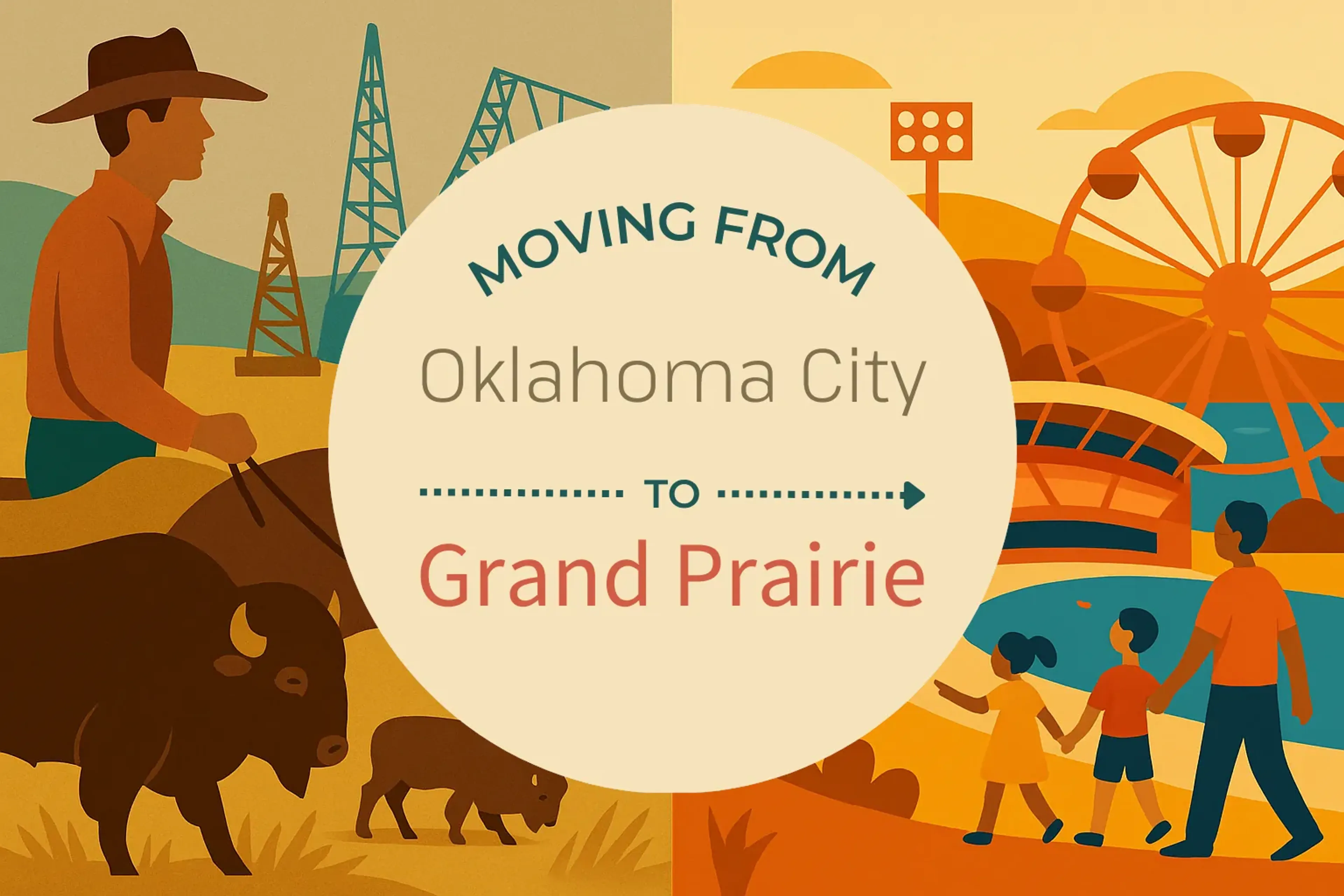 Side-by-side comparison of Oklahoma City to Grand Prairie moving companies