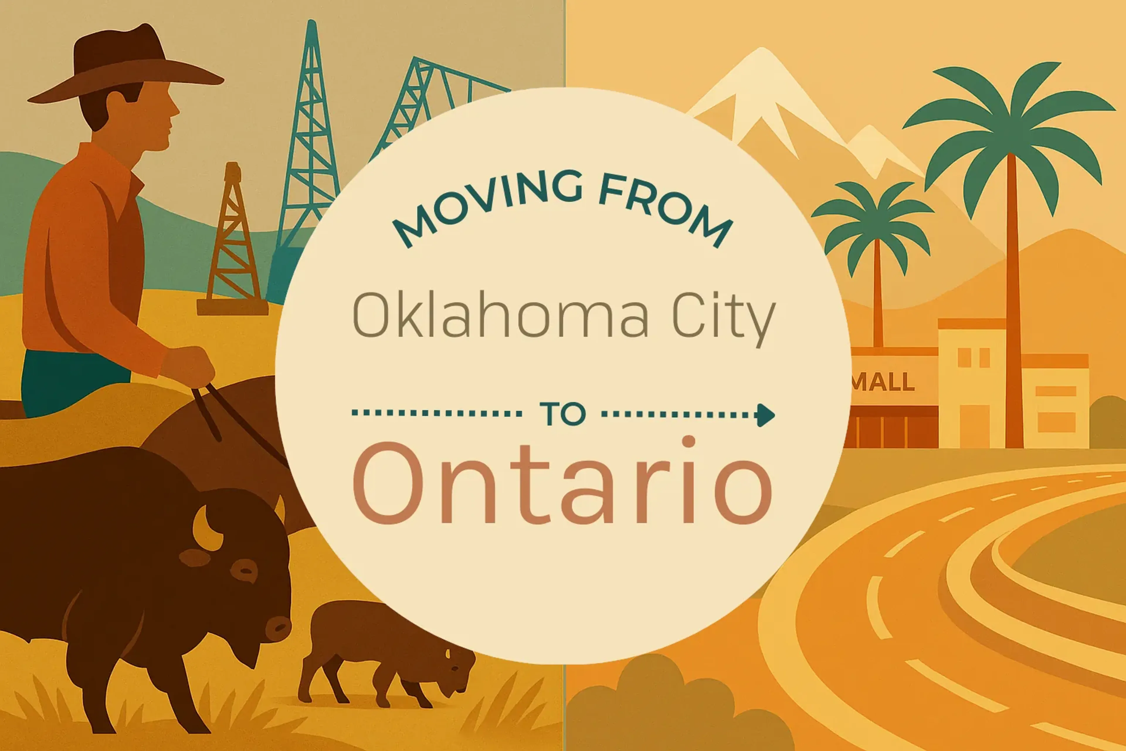 Side-by-side comparison of Oklahoma City to Ontario moving companies