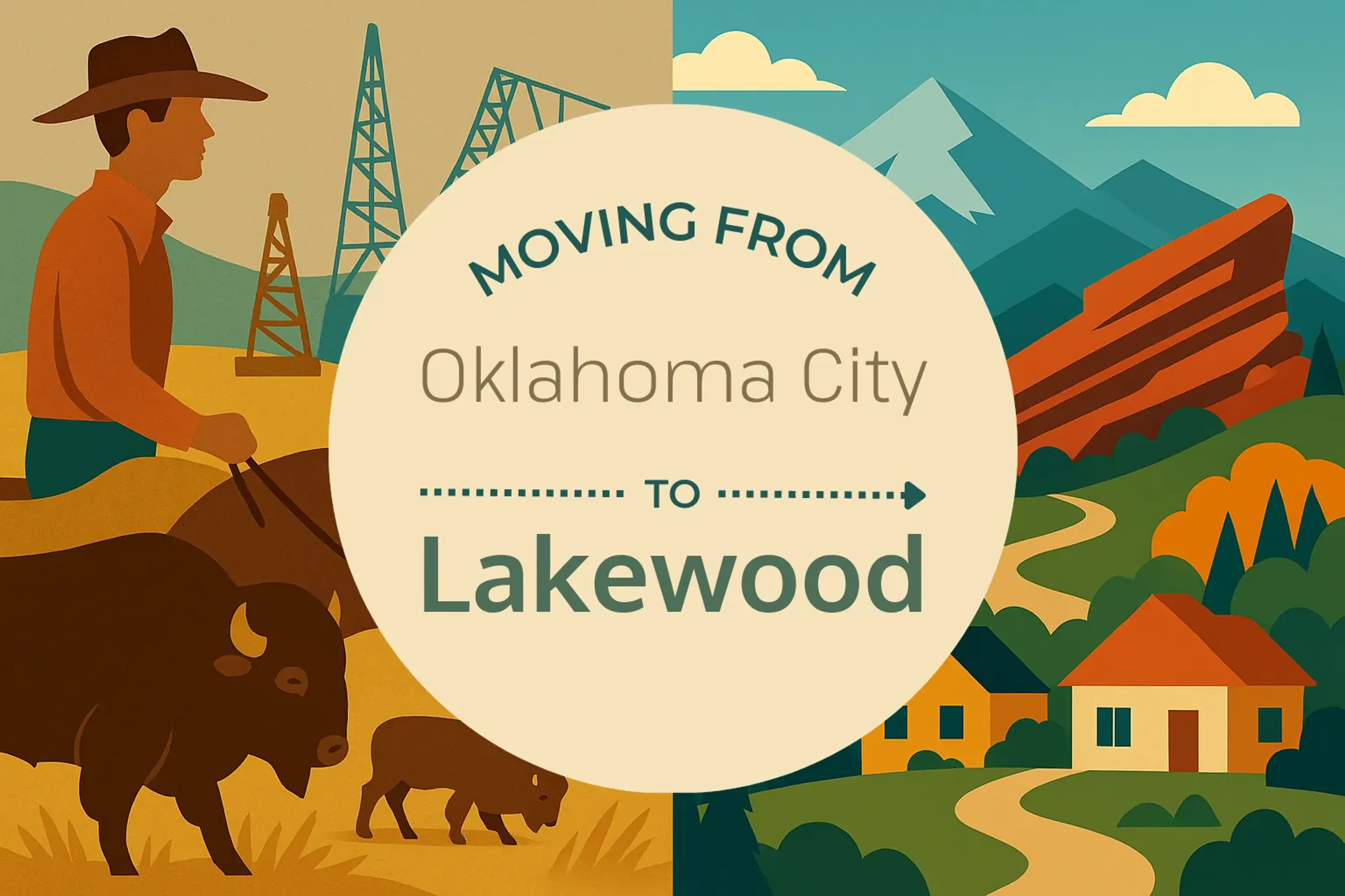 Side-by-side comparison of Oklahoma City to Lakewood moving companies