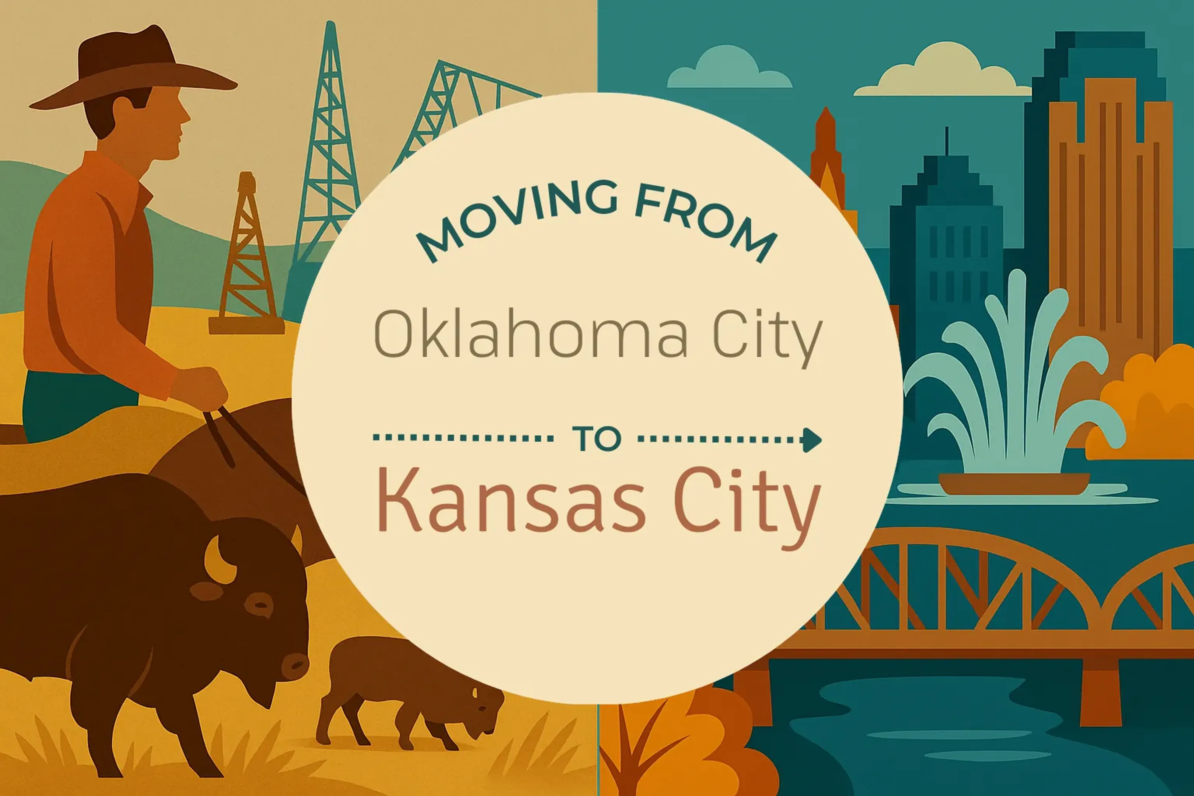 Side-by-side comparison of Oklahoma City to Kansas City moving companies