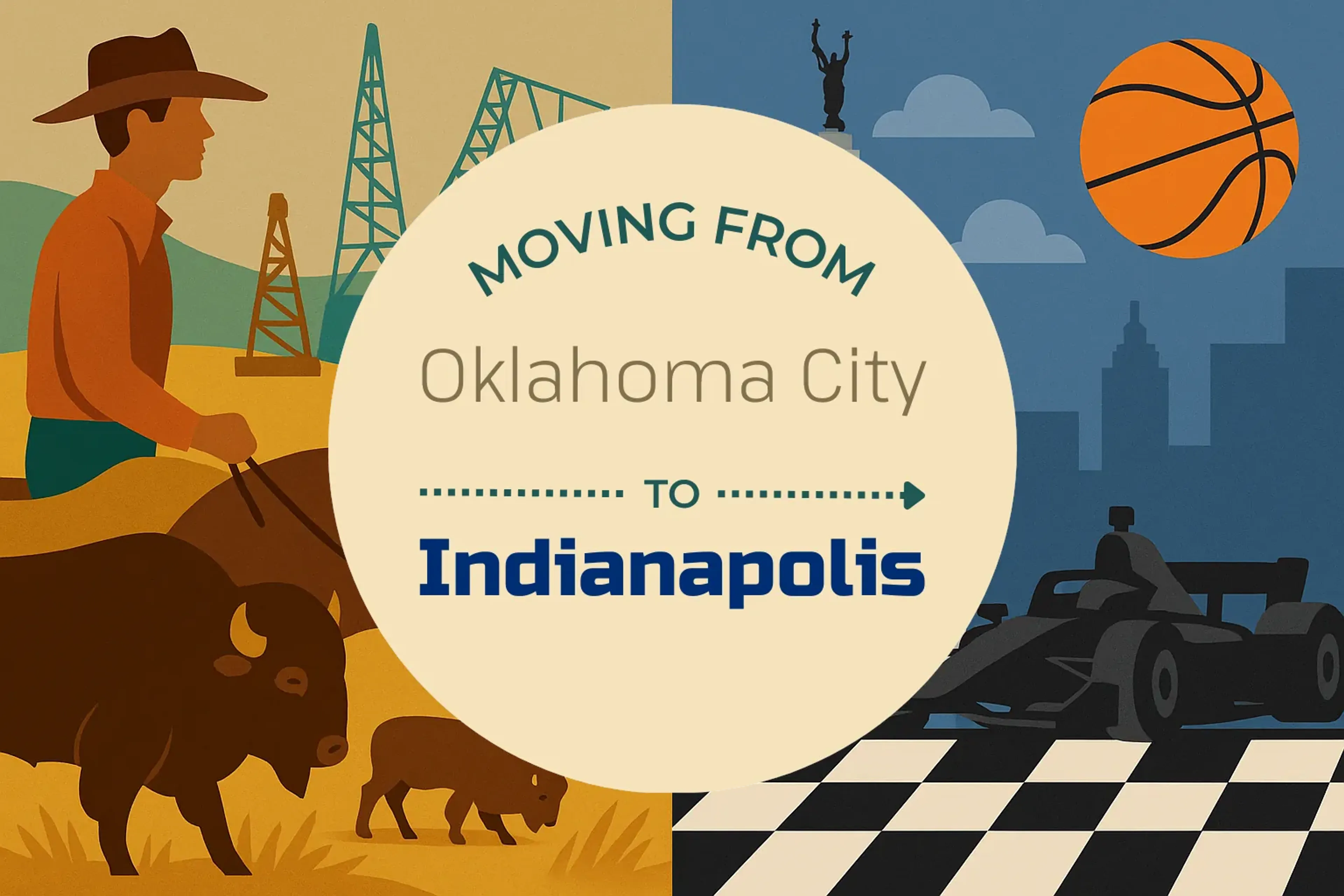 Side-by-side comparison of Oklahoma City to Indianapolis moving companies