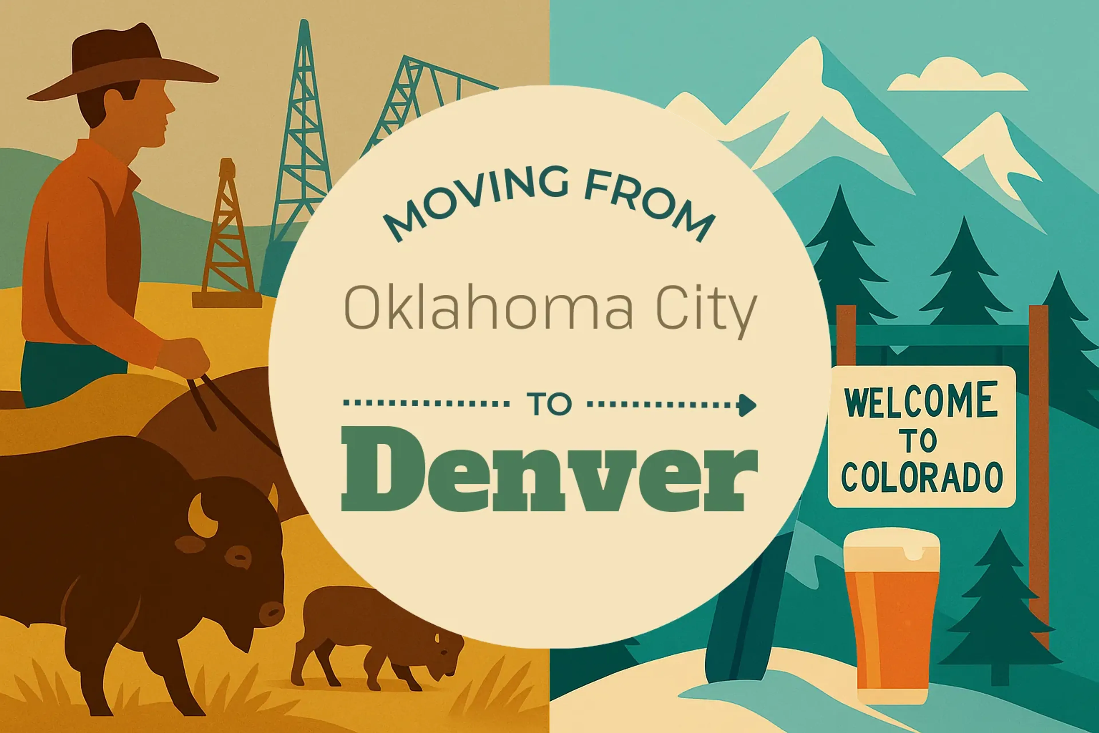 Side-by-side comparison of Oklahoma City to Denver moving companies