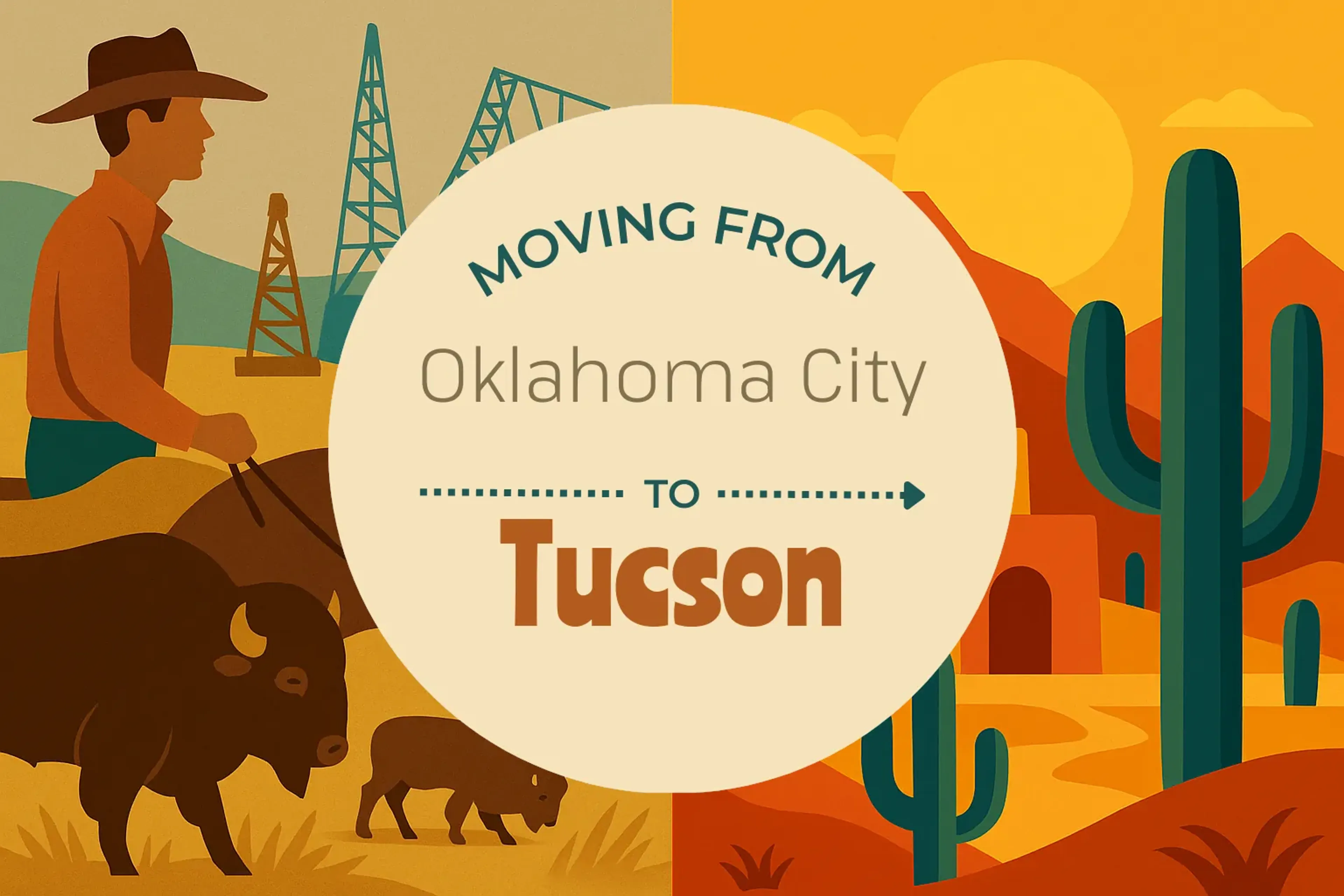 Side-by-side comparison of Oklahoma City to Tucson moving companies