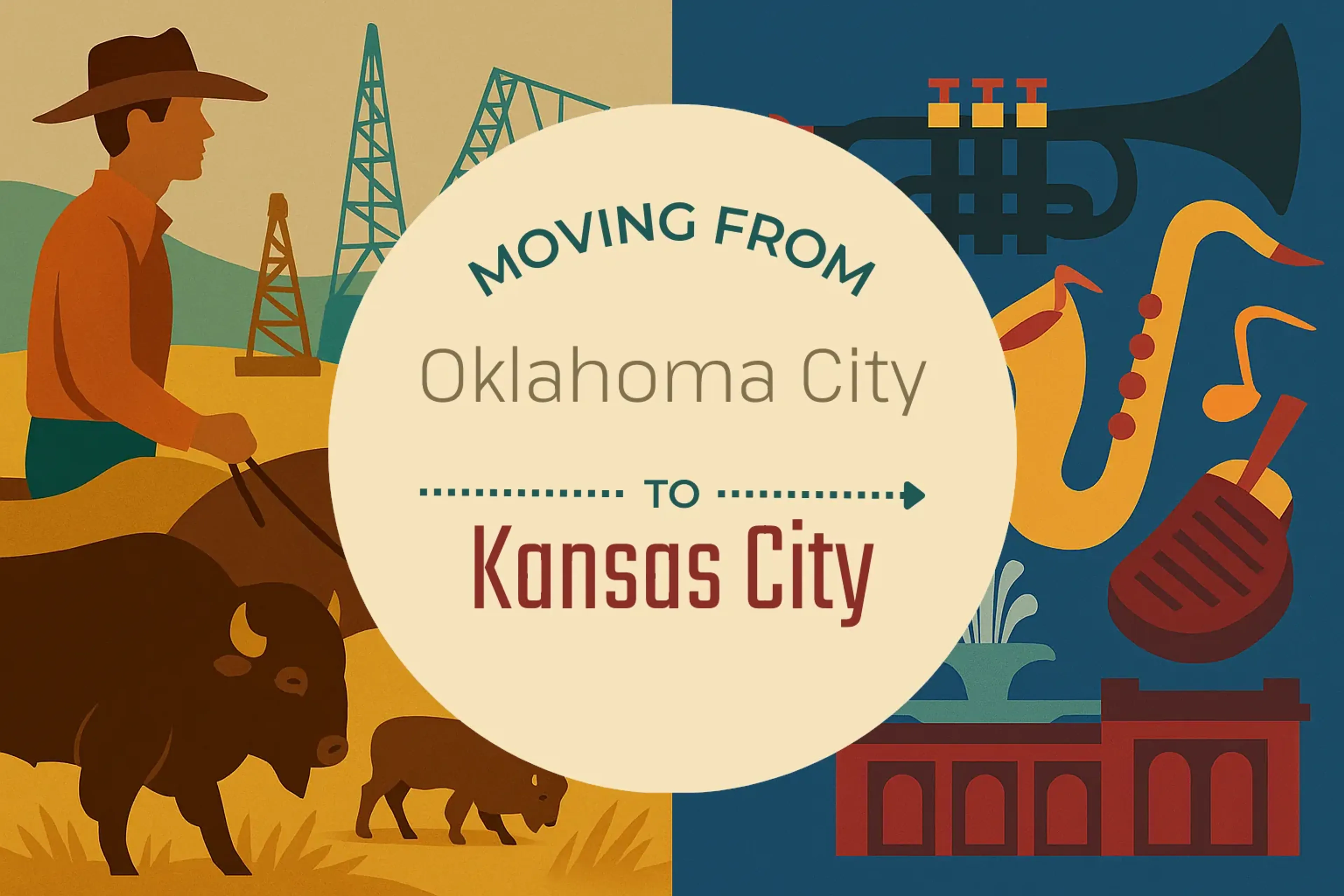 Side-by-side comparison of Oklahoma City to Kansas City moving companies
