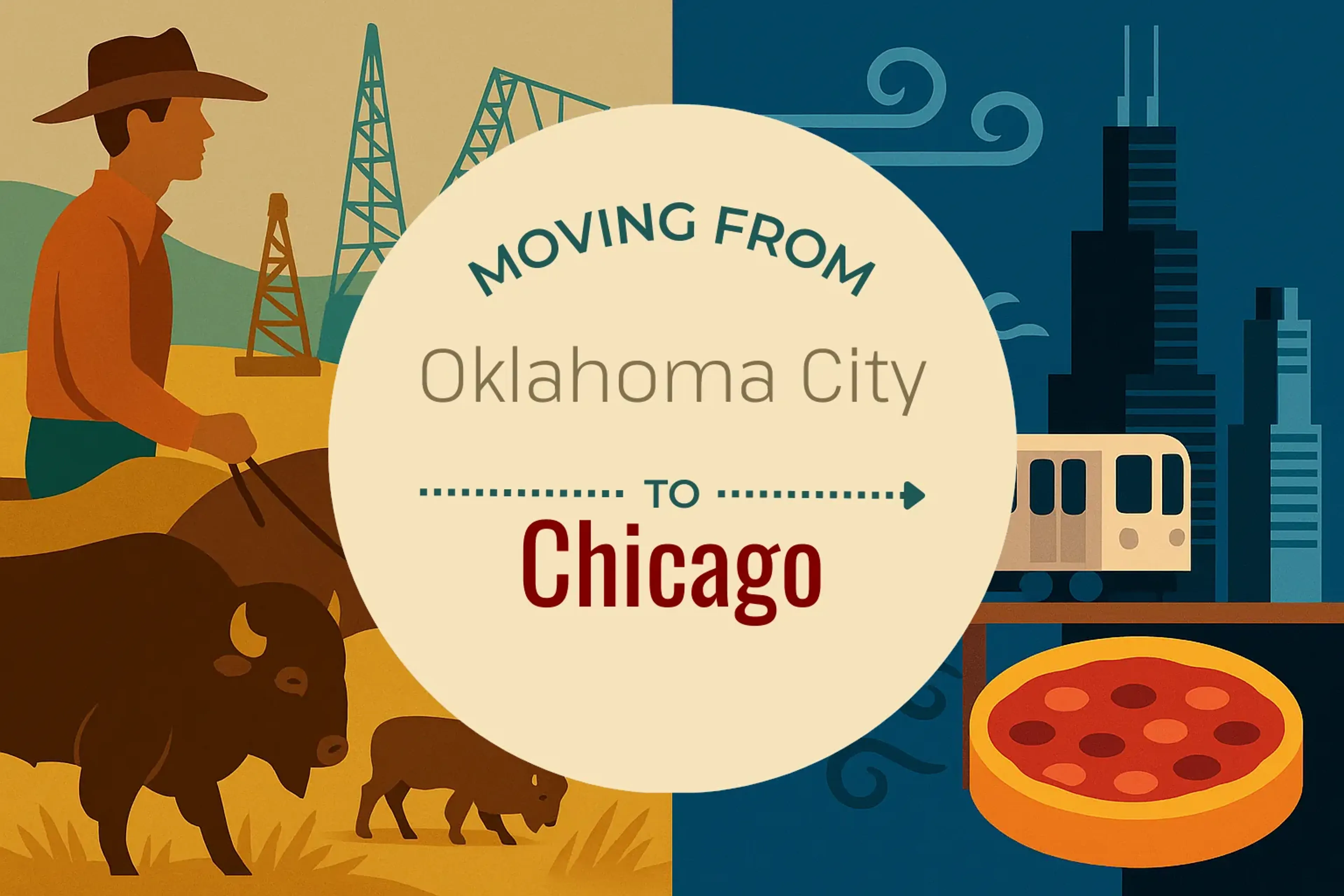 Side-by-side comparison of Oklahoma City to Chicago moving companies