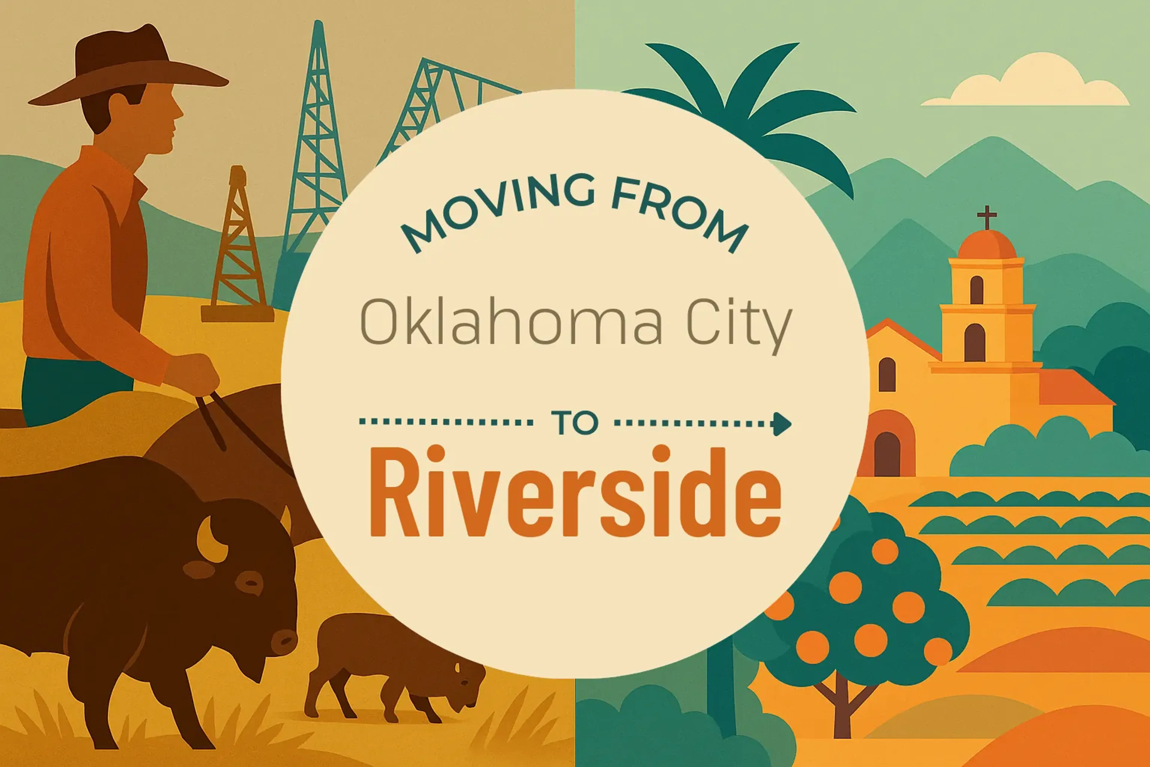 Side-by-side comparison of Oklahoma City to Riverside moving companies