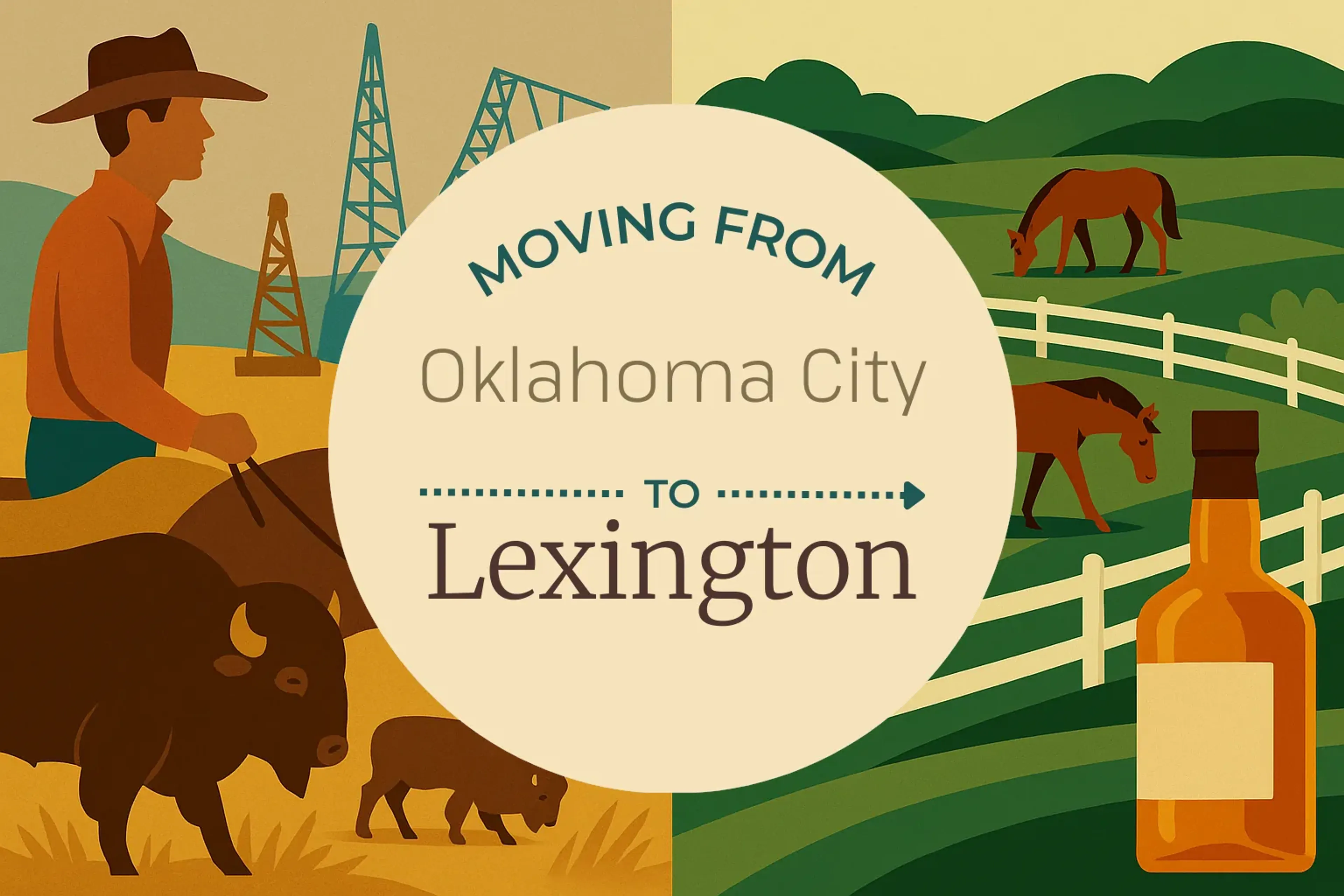 Side-by-side comparison of Oklahoma City to Lexington moving companies