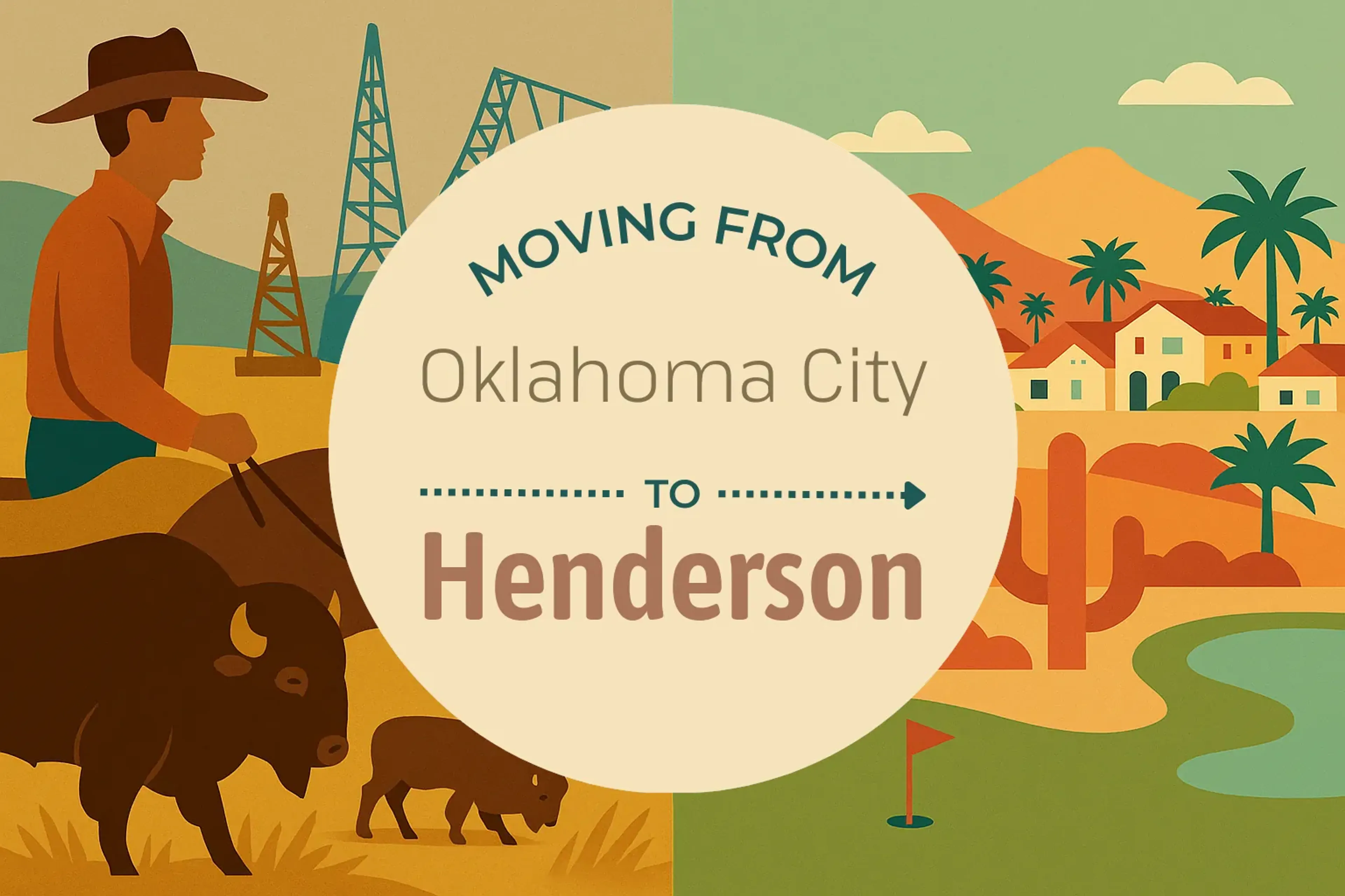 Side-by-side comparison of Oklahoma City to Henderson moving companies