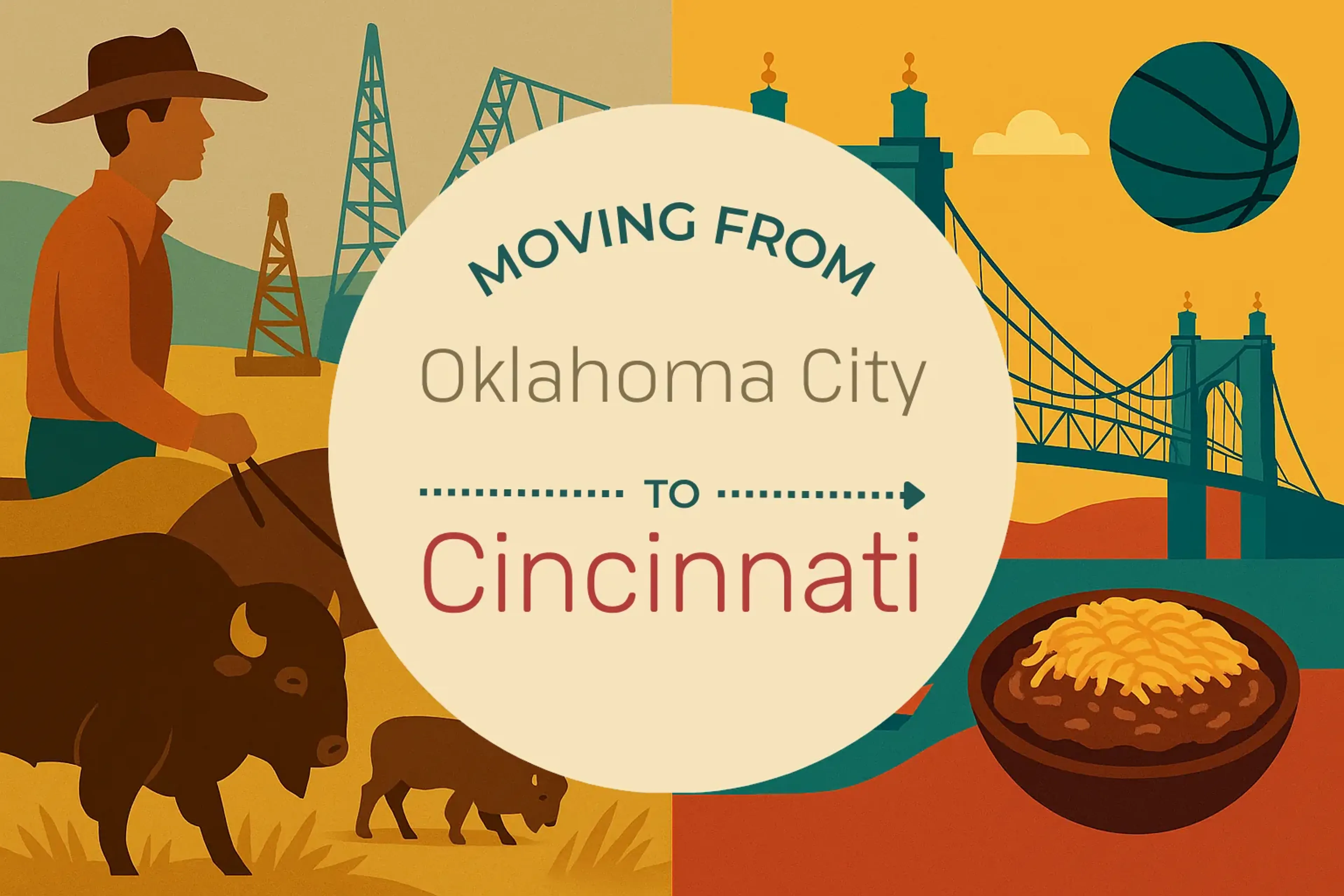 Side-by-side comparison of Oklahoma City to Cincinnati moving companies