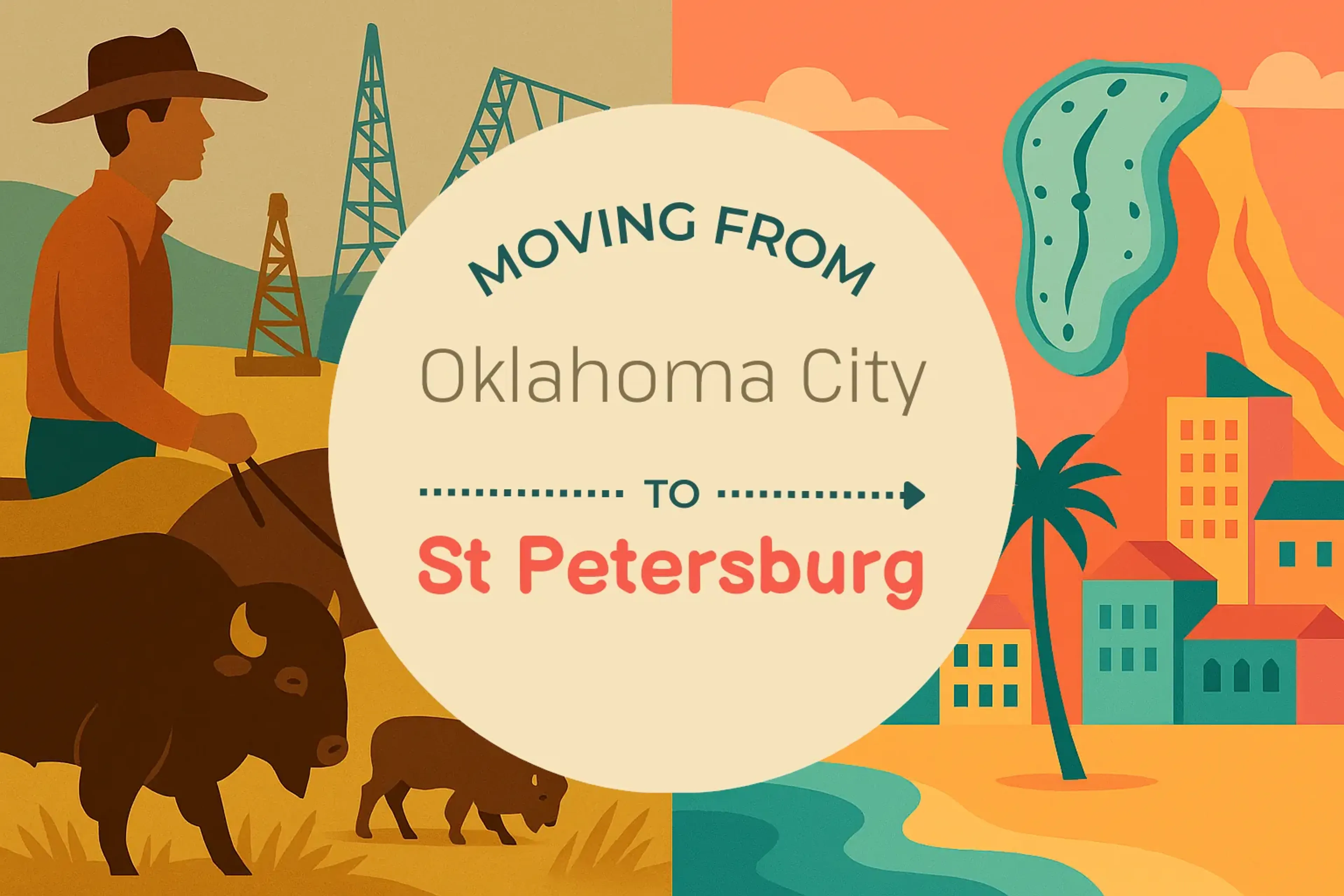 Side-by-side comparison of Oklahoma City to St. Petersburg moving companies