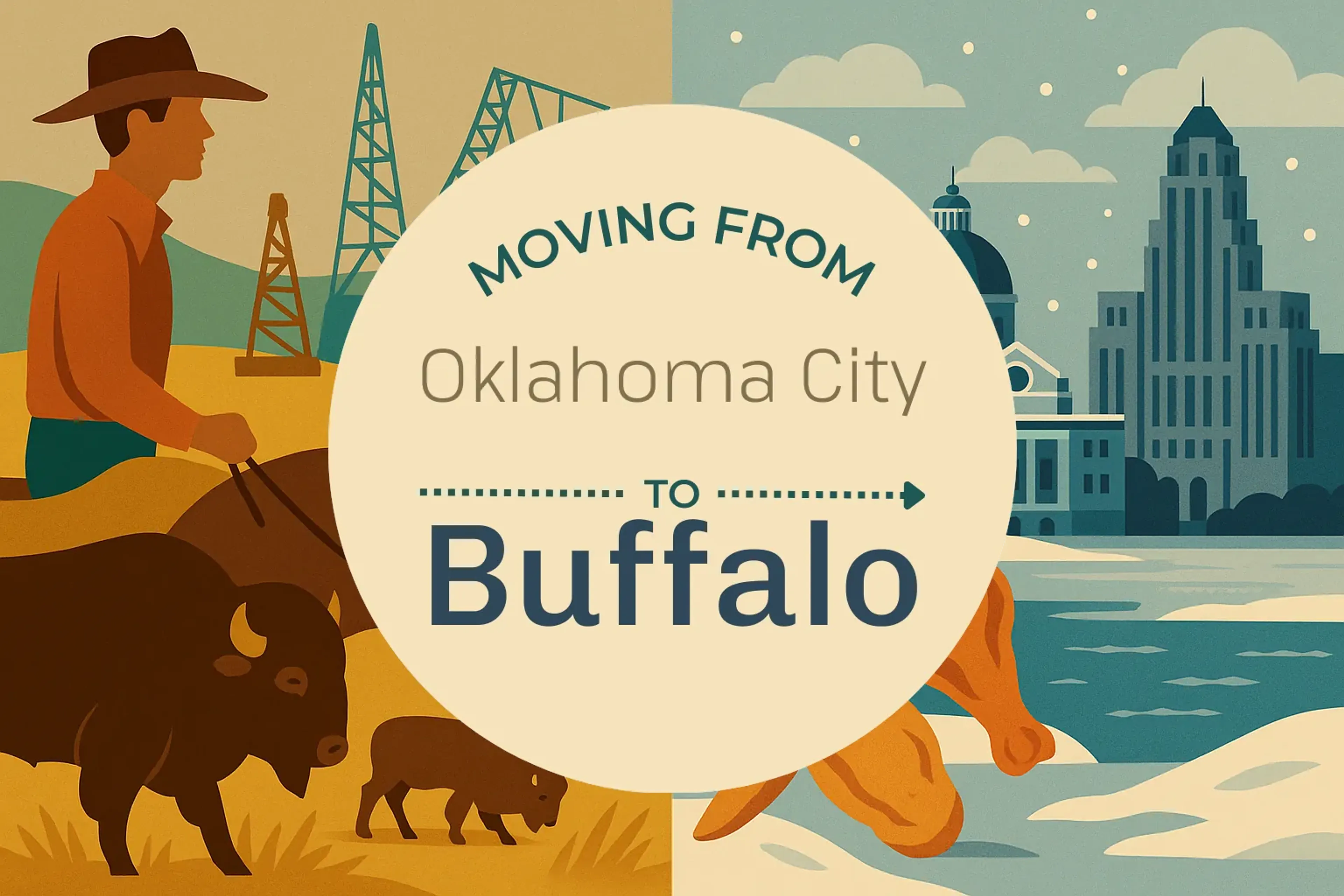 Side-by-side comparison of Oklahoma City to Buffalo moving companies