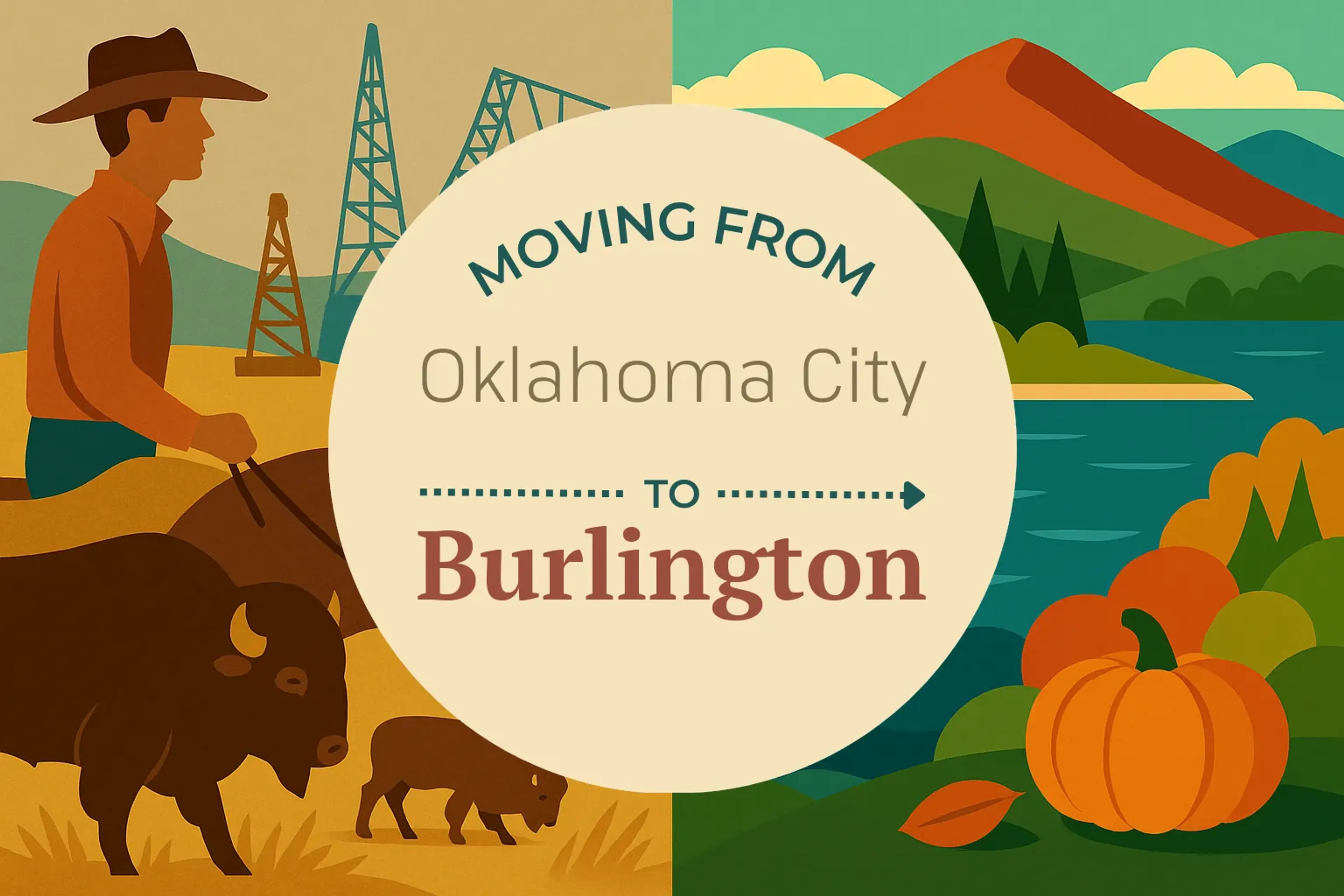 Side-by-side comparison of Oklahoma City to Burlington moving companies