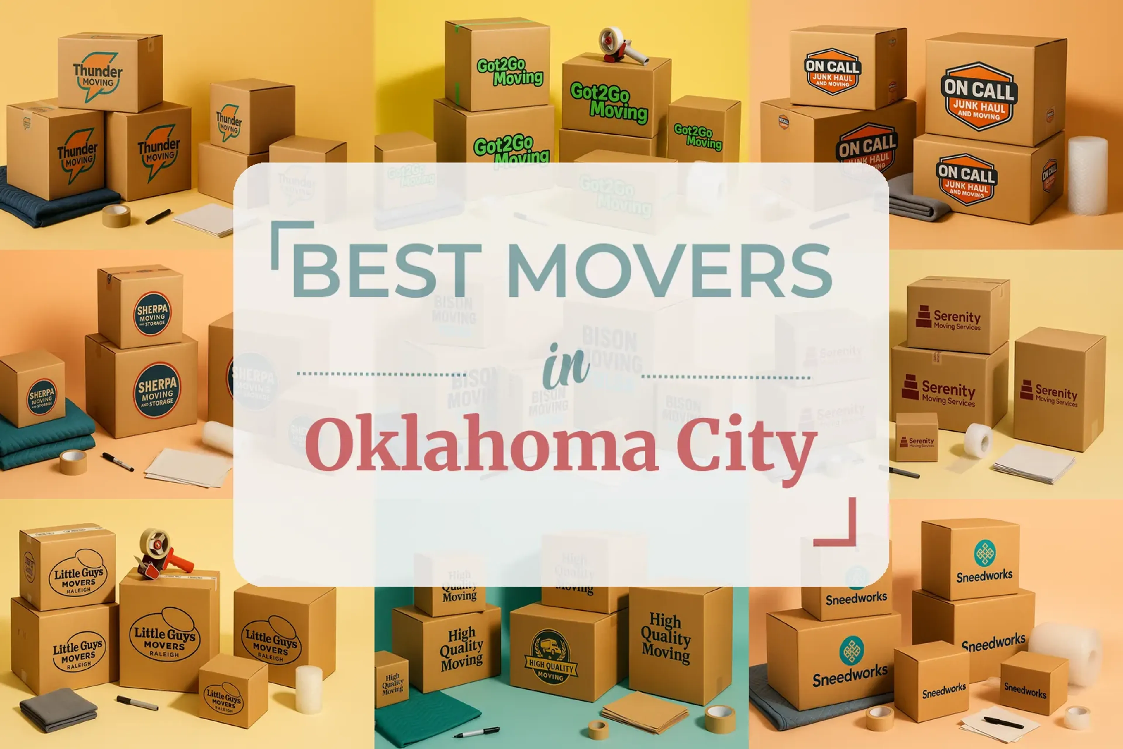 Side-by-side comparison of Oklahoma City moving companies