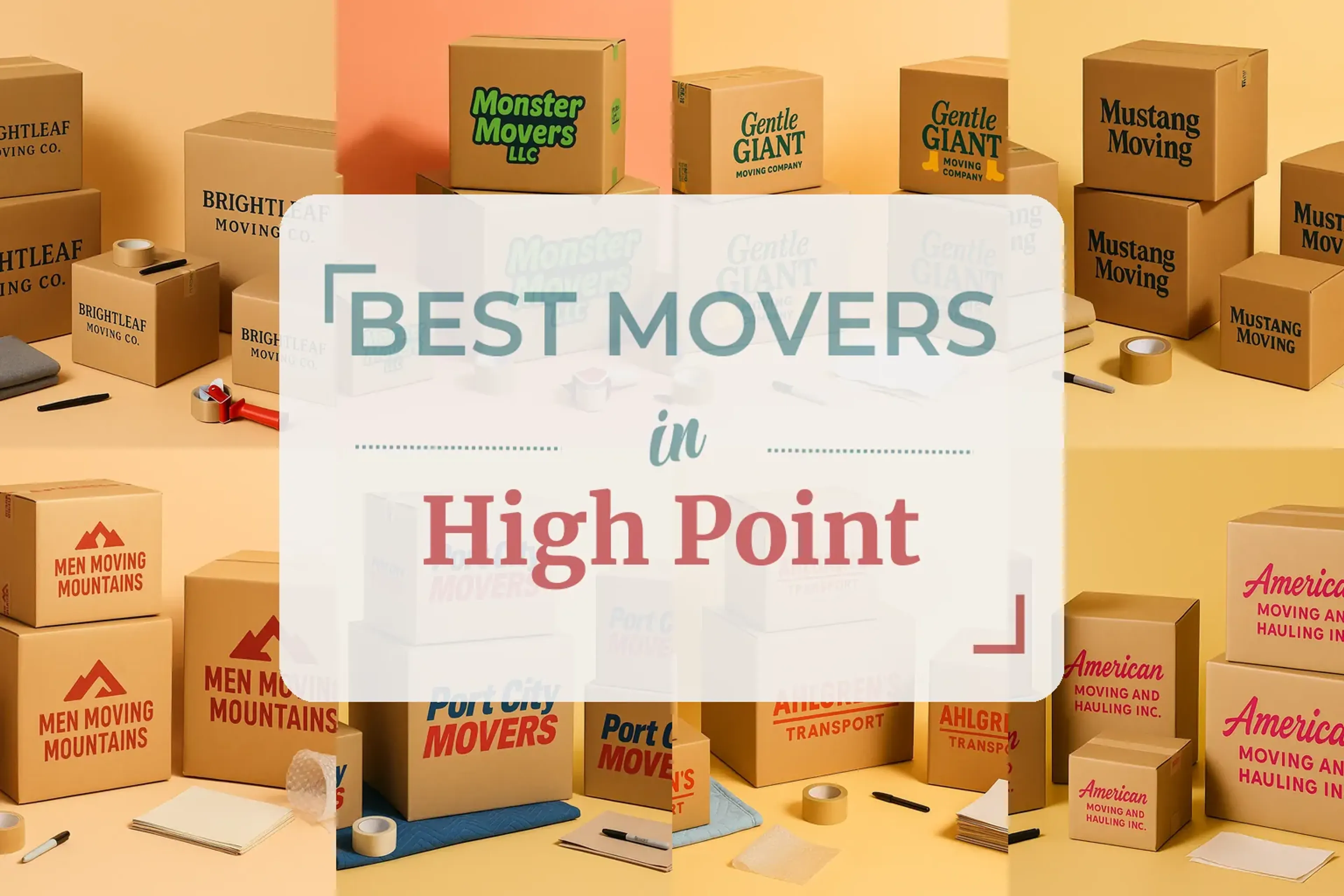 Side-by-side comparison of High Point moving companies
