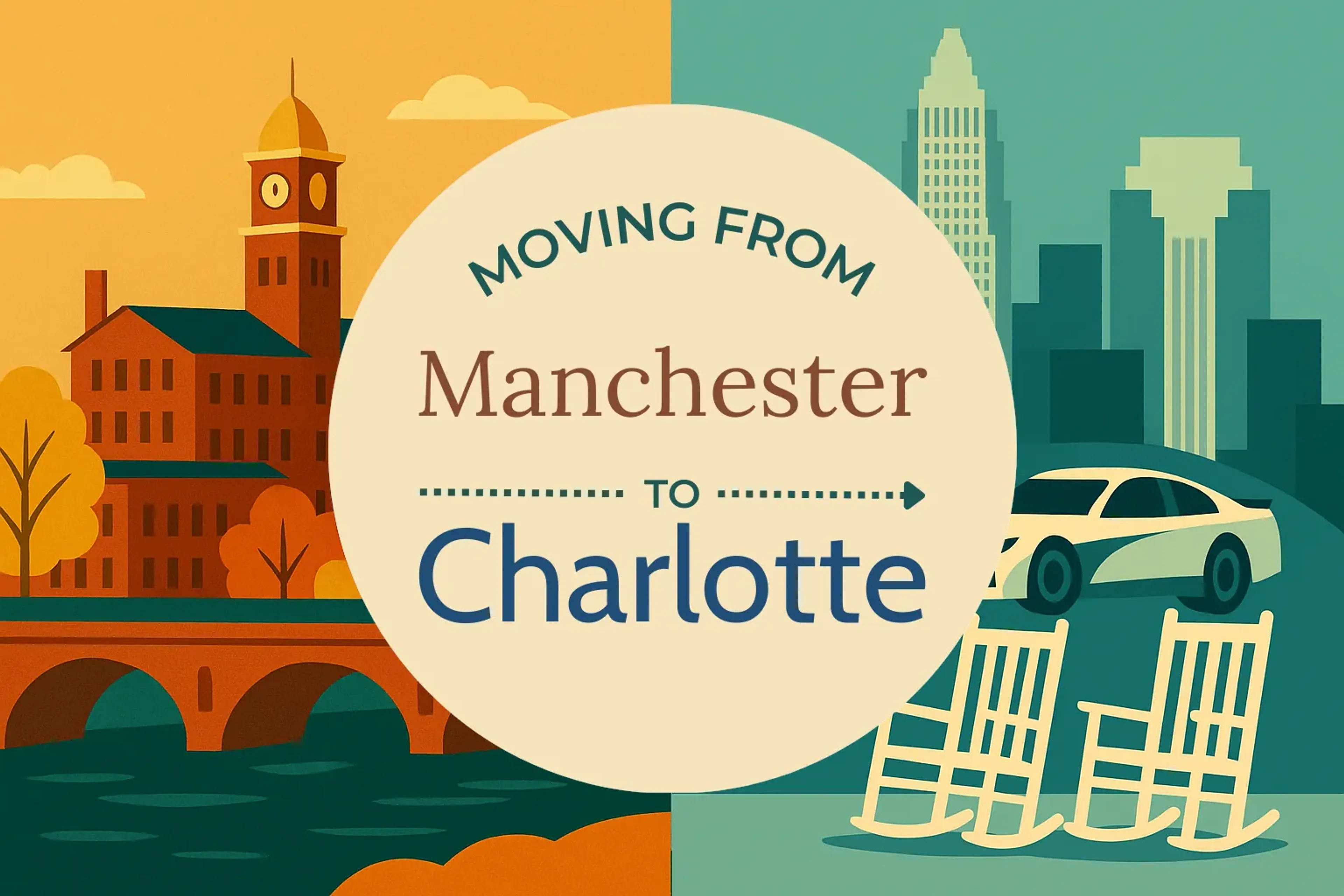 Side-by-side comparison of Manchester to Charlotte moving companies
