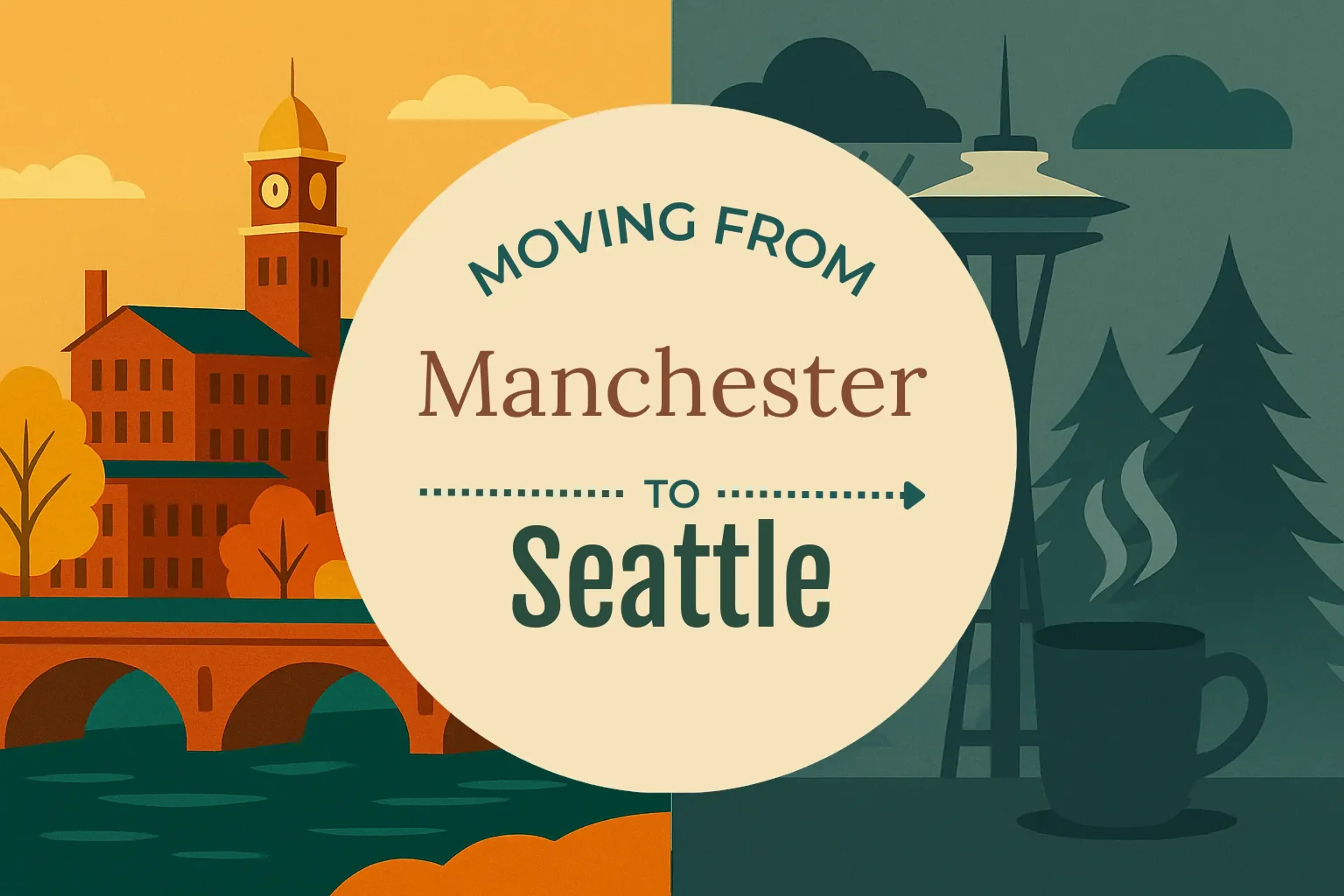 Side-by-side comparison of Manchester to Seattle moving companies
