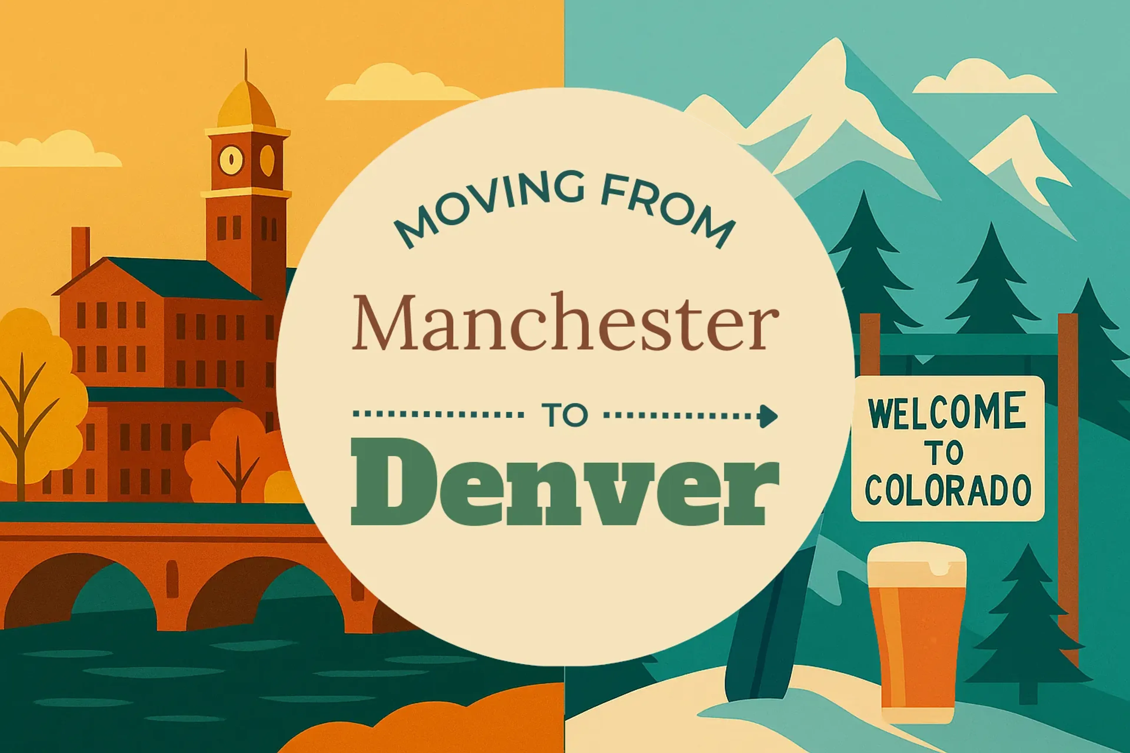 Side-by-side comparison of Manchester to Denver moving companies