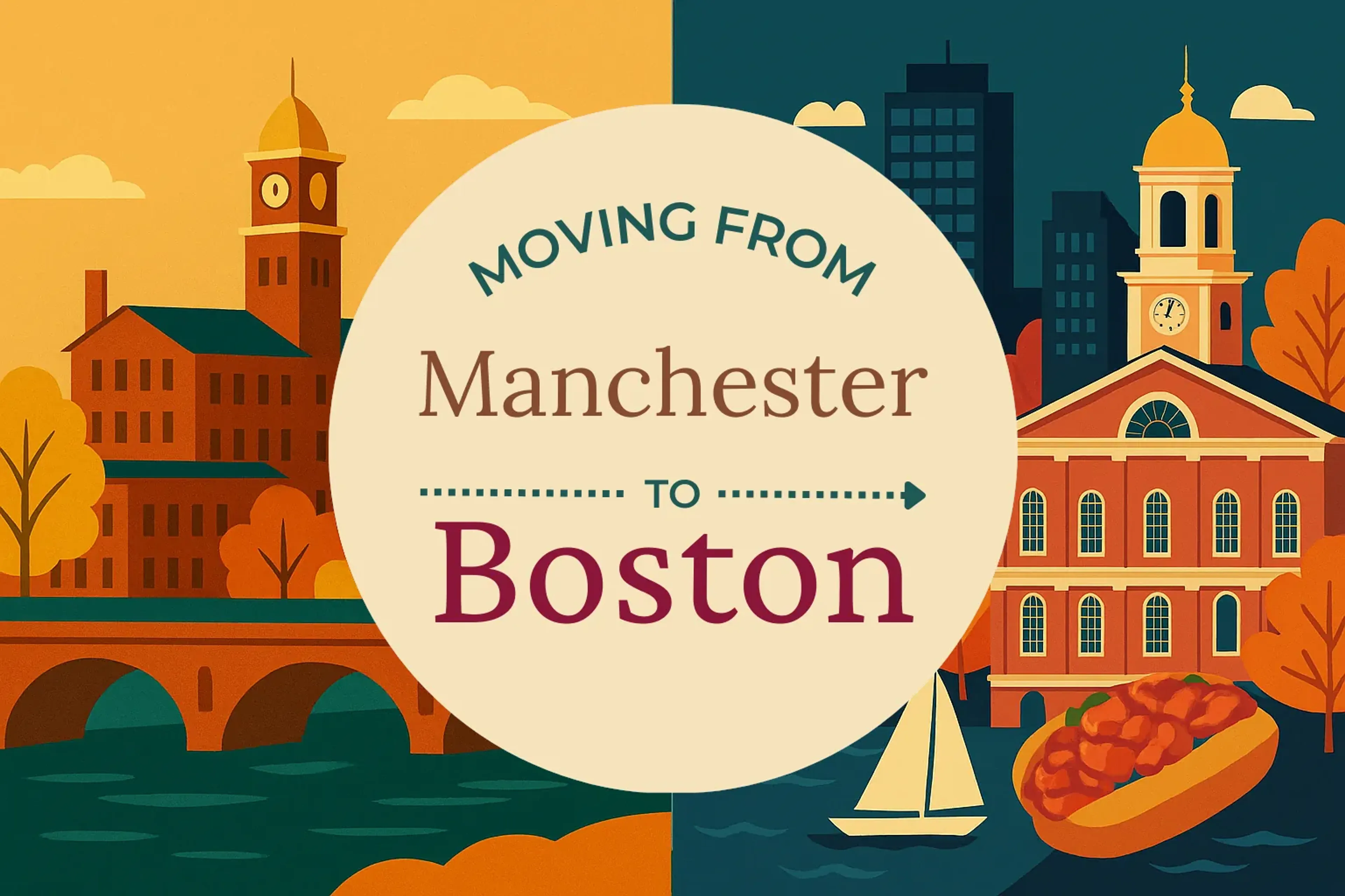Side-by-side comparison of Manchester to Boston moving companies