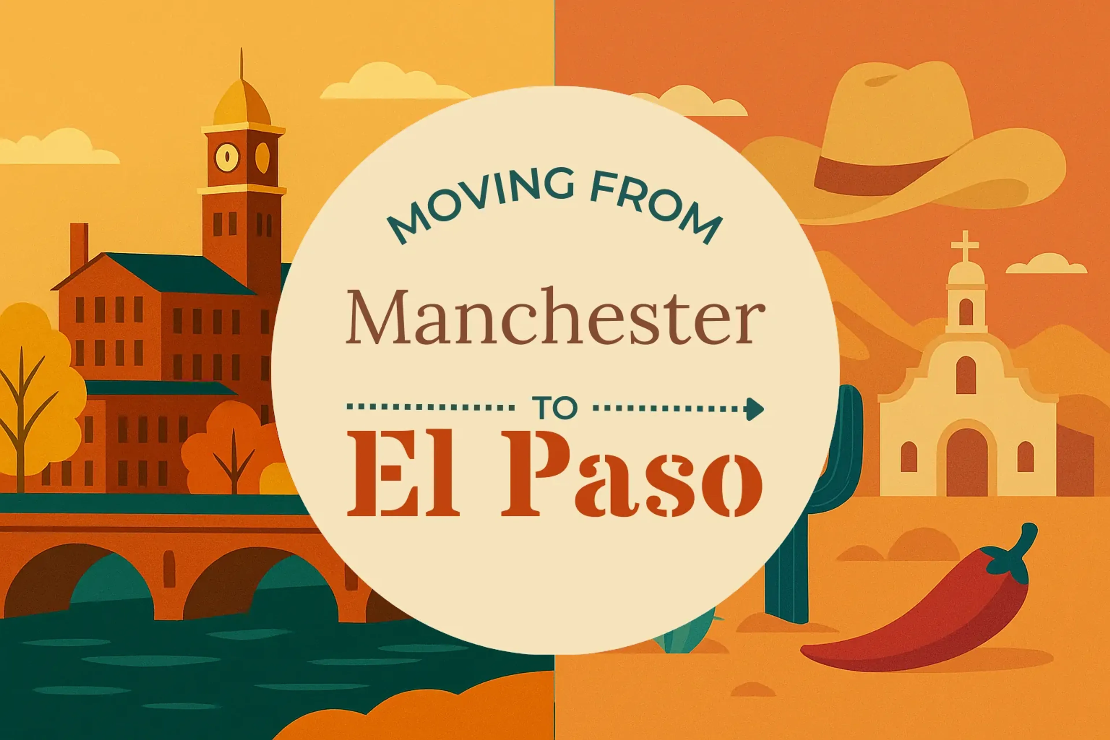 Side-by-side comparison of Manchester to El Paso moving companies