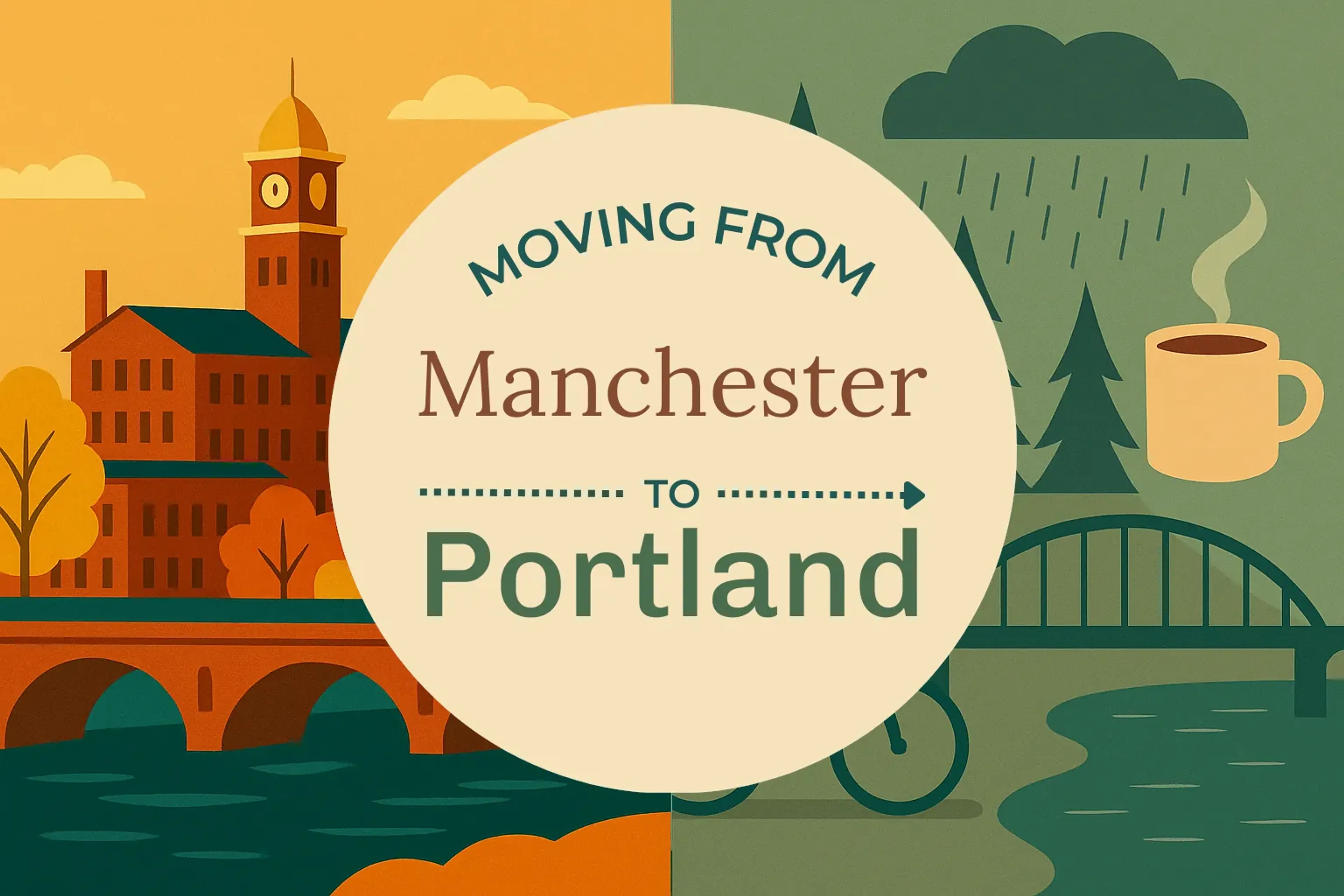 Side-by-side comparison of Manchester to Portland moving companies