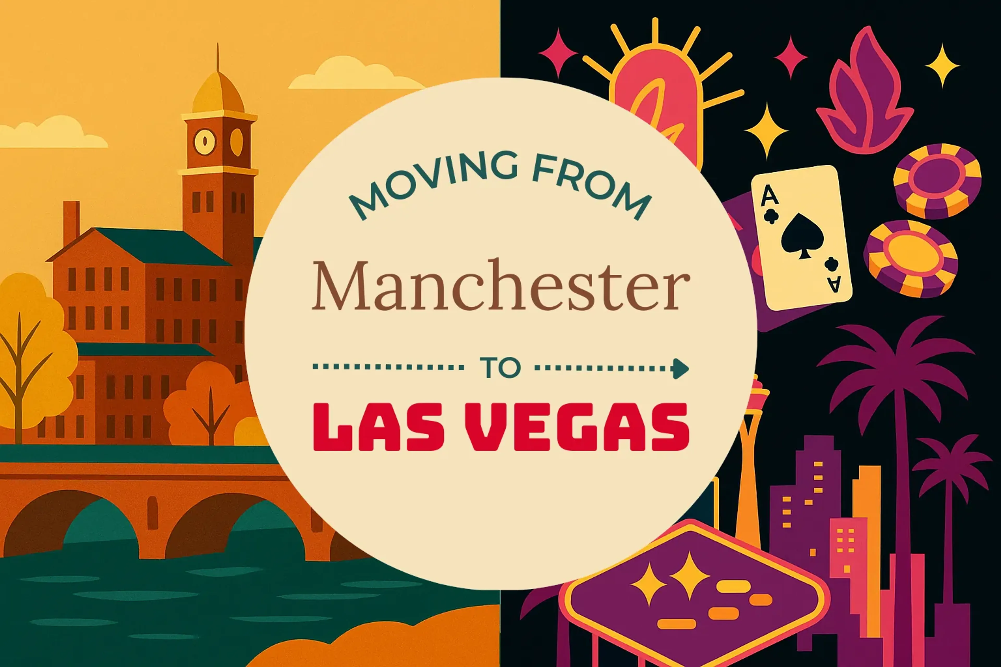 Side-by-side comparison of Manchester to Las Vegas moving companies