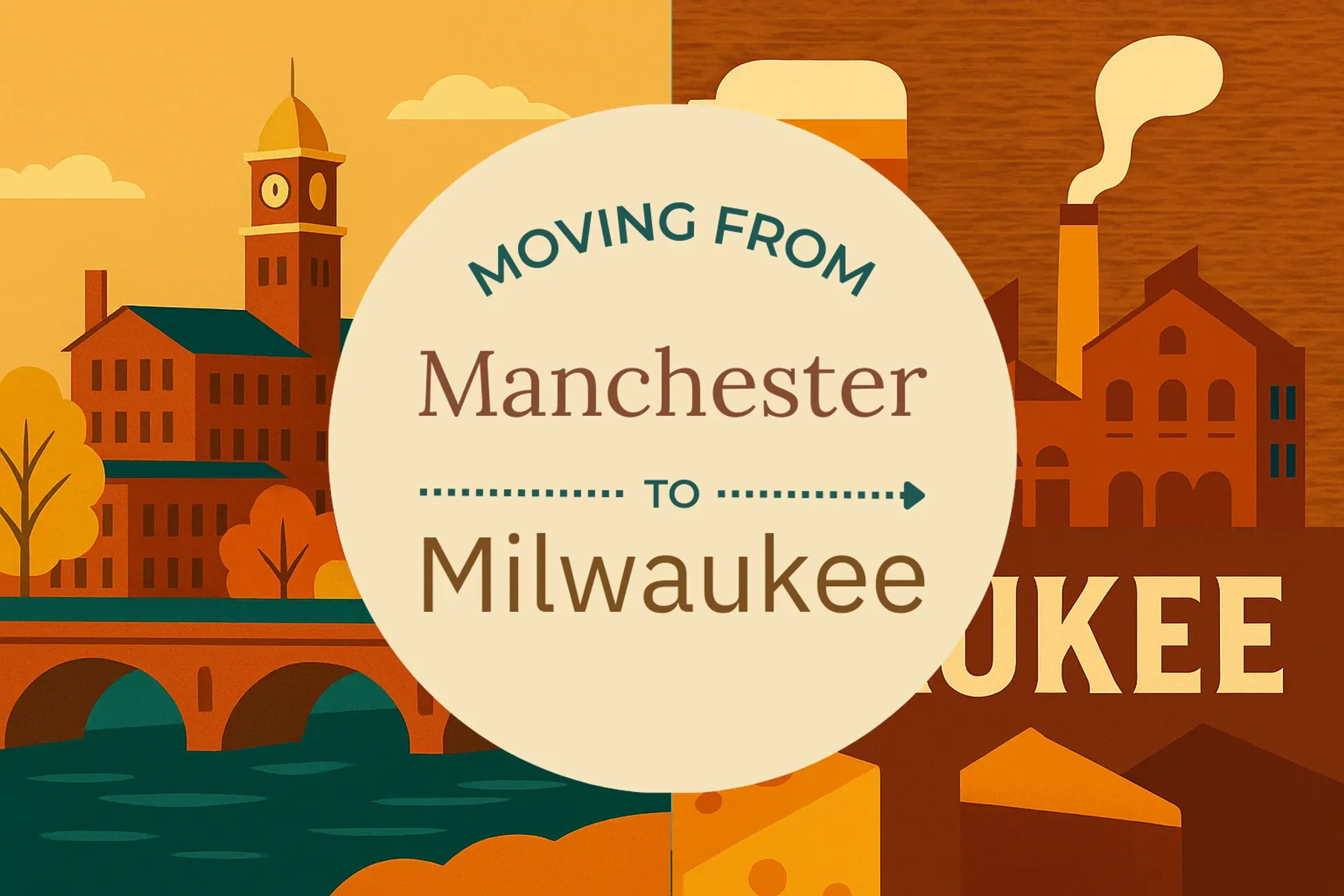 Side-by-side comparison of Manchester to Milwaukee moving companies