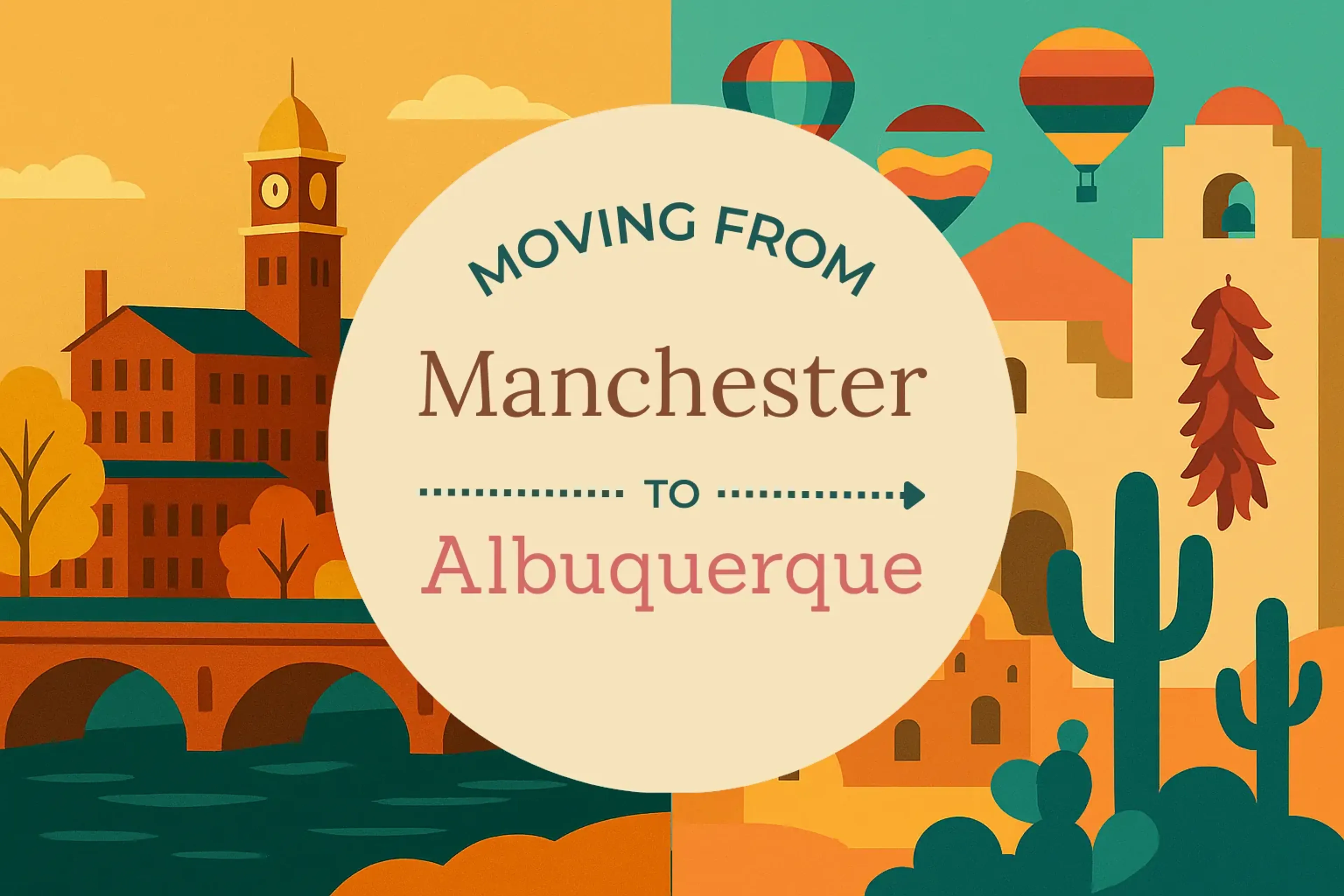 Side-by-side comparison of Manchester to Albuquerque moving companies