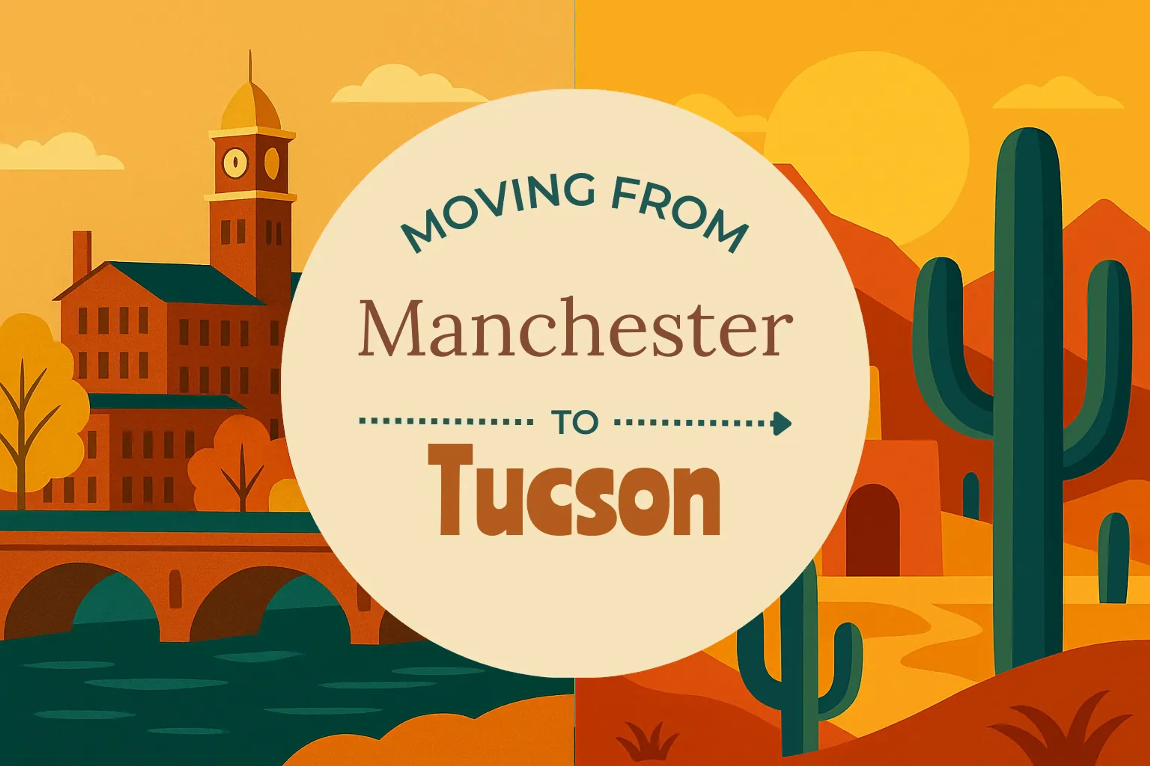 Side-by-side comparison of Manchester to Tucson moving companies