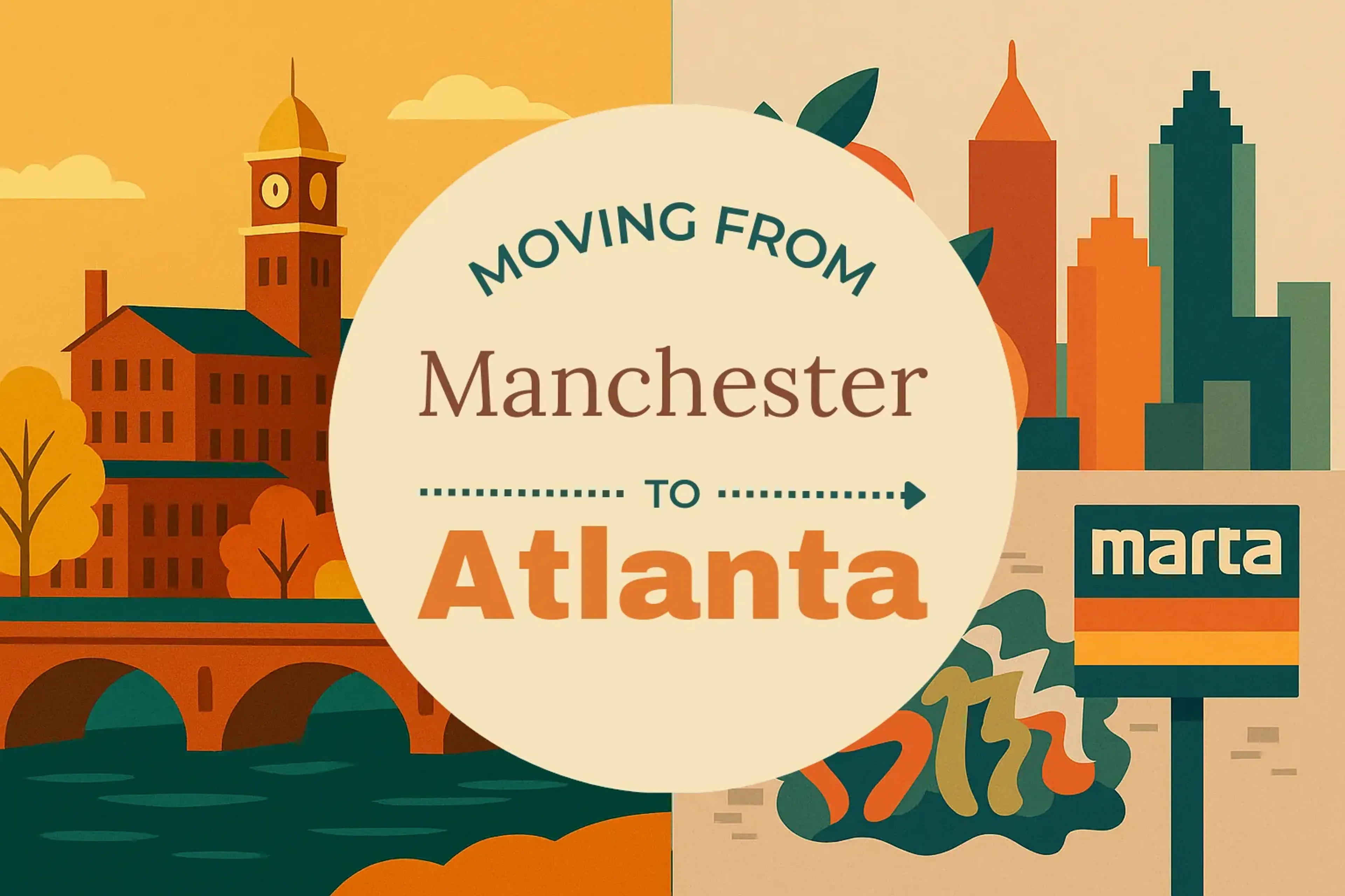Side-by-side comparison of Manchester to Atlanta moving companies