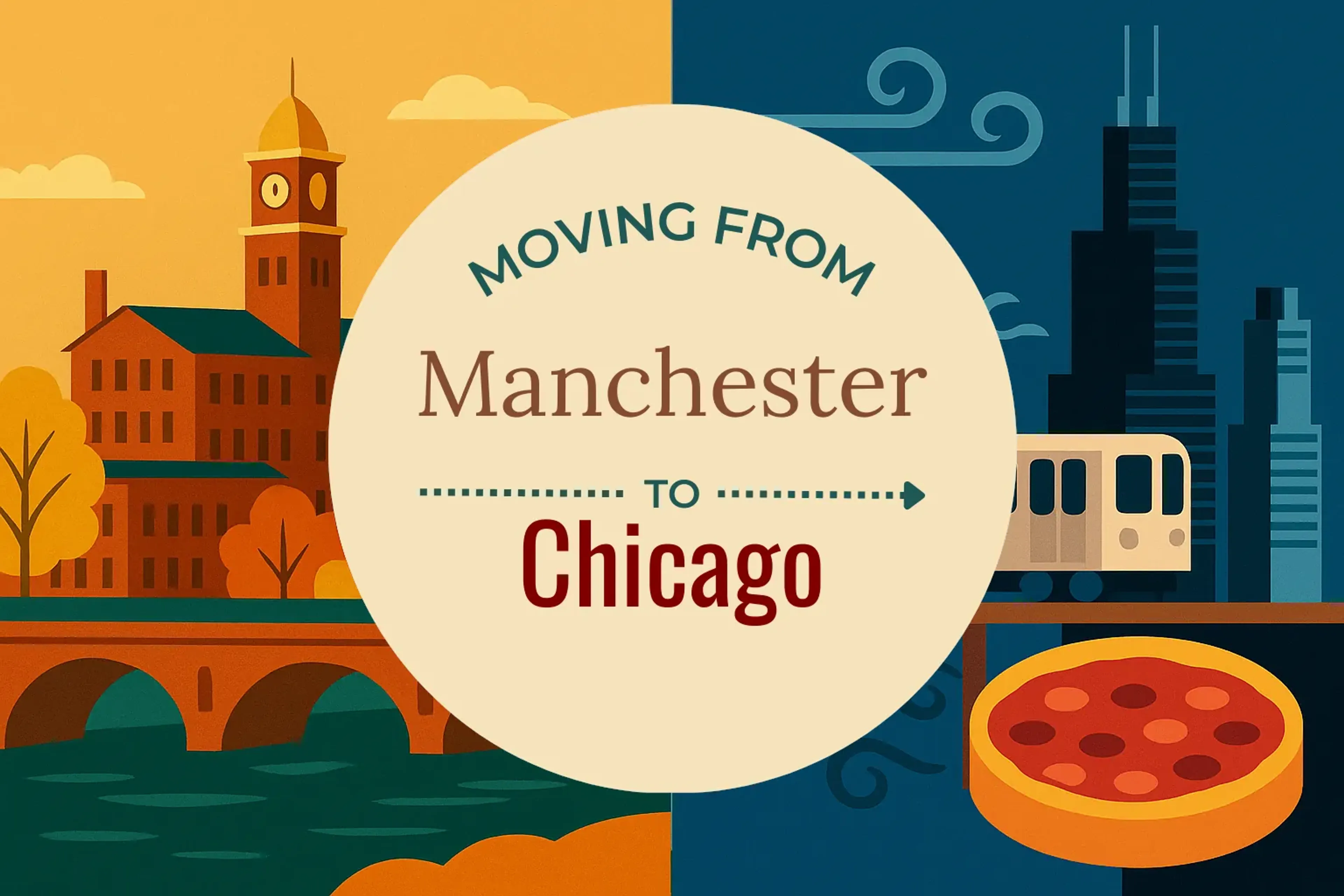 Side-by-side comparison of Manchester to Chicago moving companies