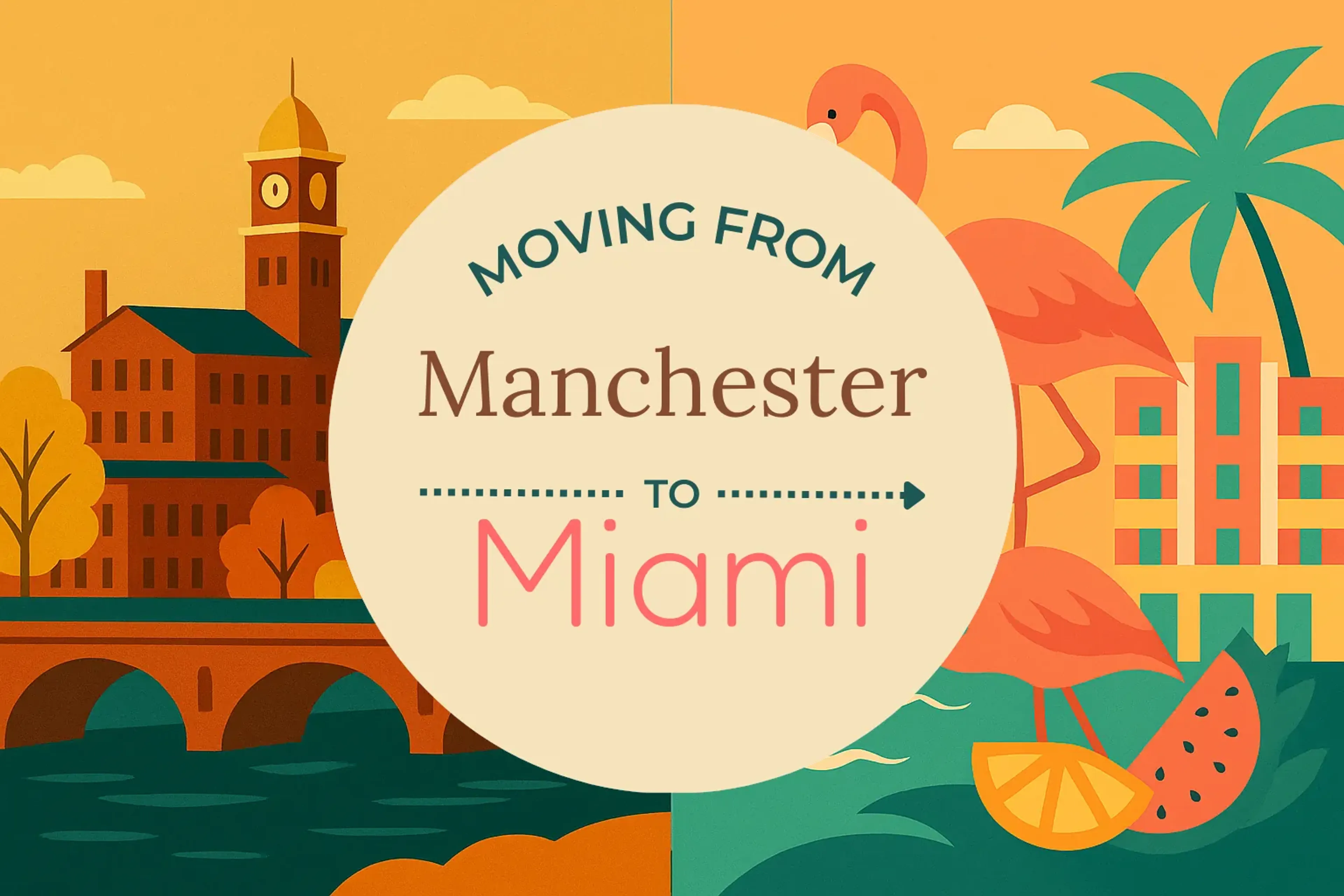 Side-by-side comparison of Manchester to Miami moving companies