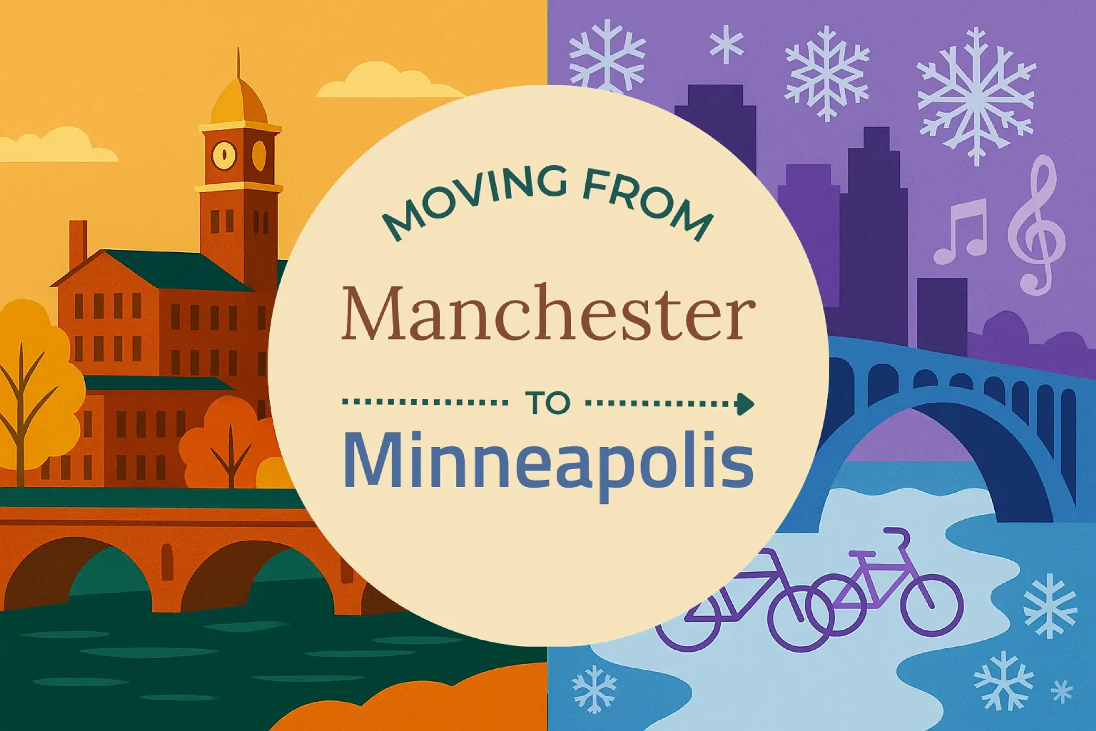 Side-by-side comparison of Manchester to Minneapolis moving companies