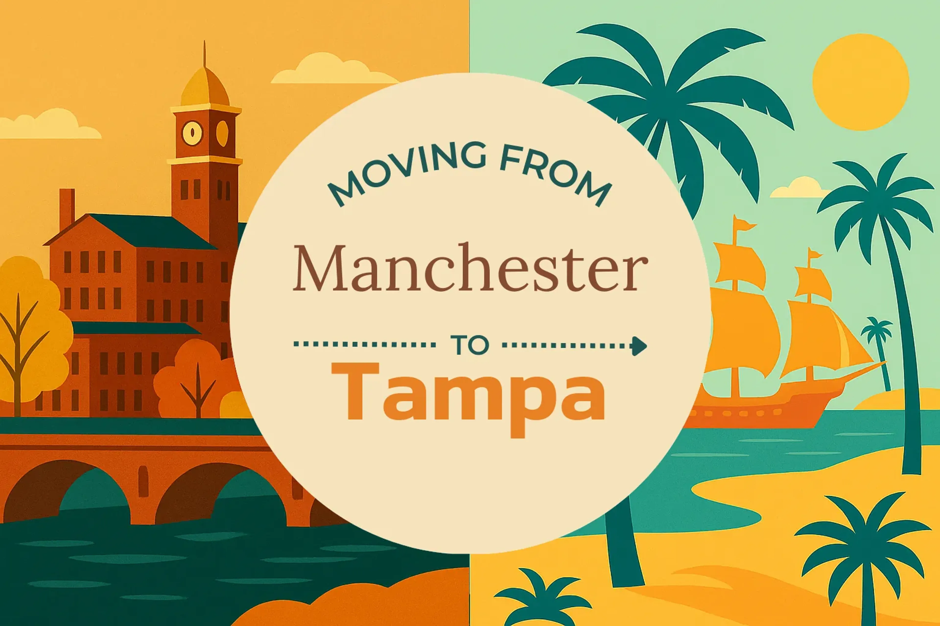 Side-by-side comparison of Manchester to Tampa moving companies