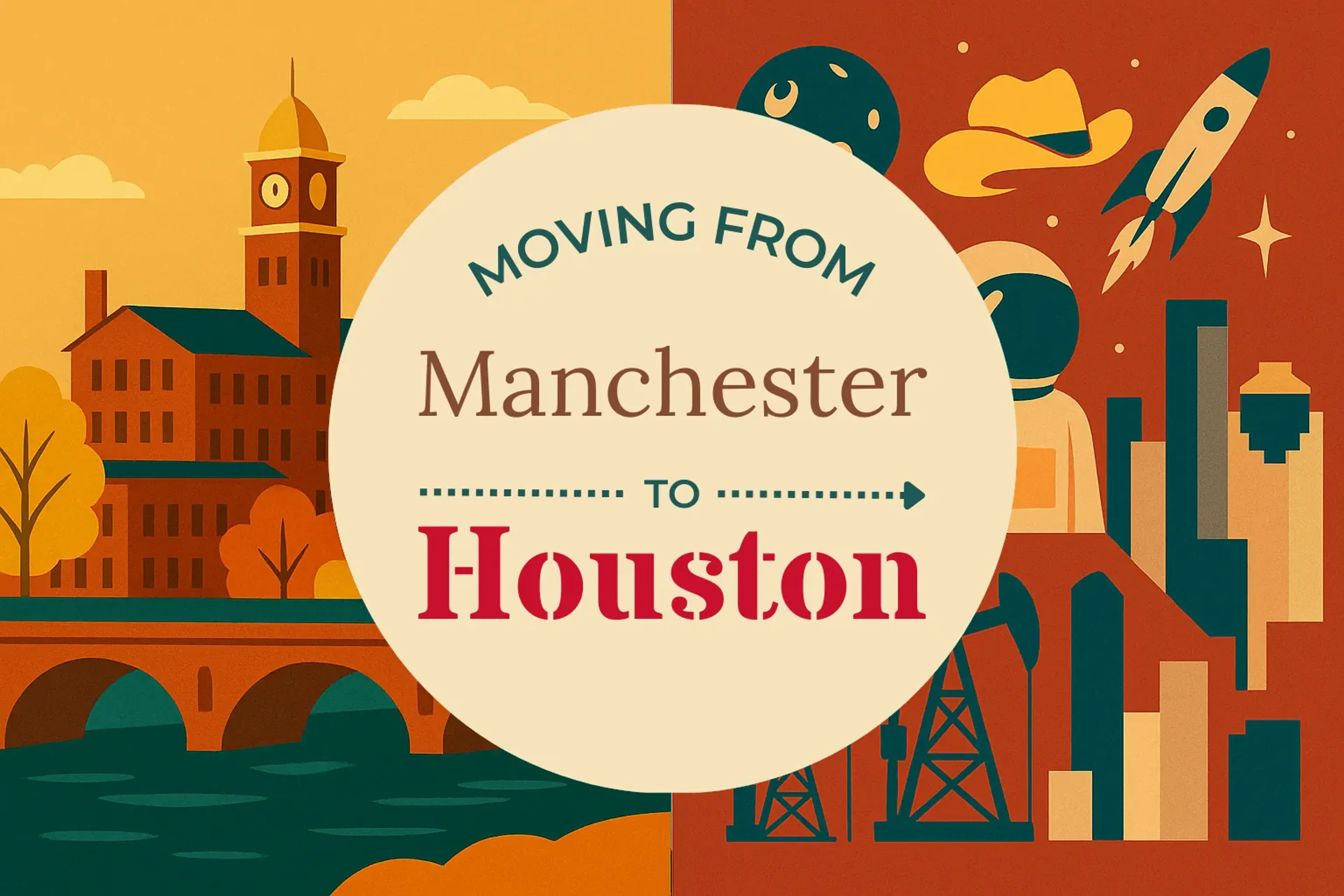 Side-by-side comparison of Manchester to Houston moving companies